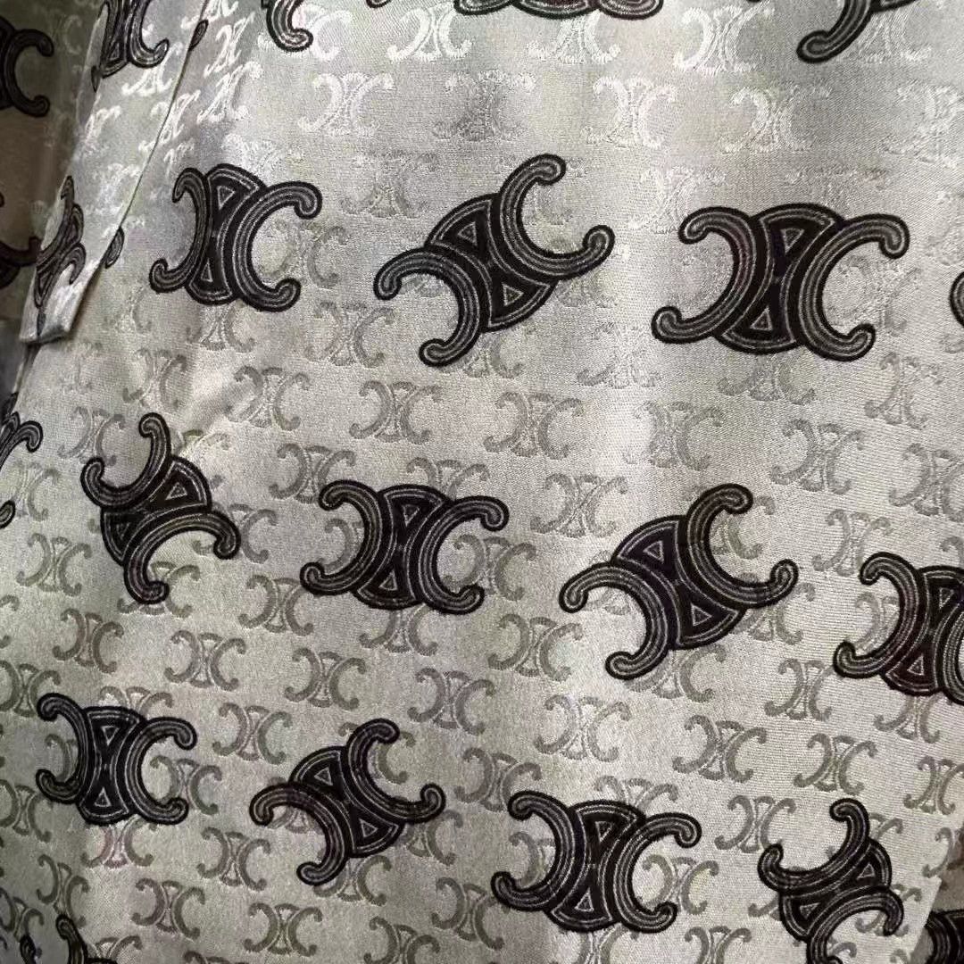 Celine Celine Triumph Allover Print Bow Shirt Women's NWT Size XS / US 0-2 / IT 36-38 - 3 Thumbnail