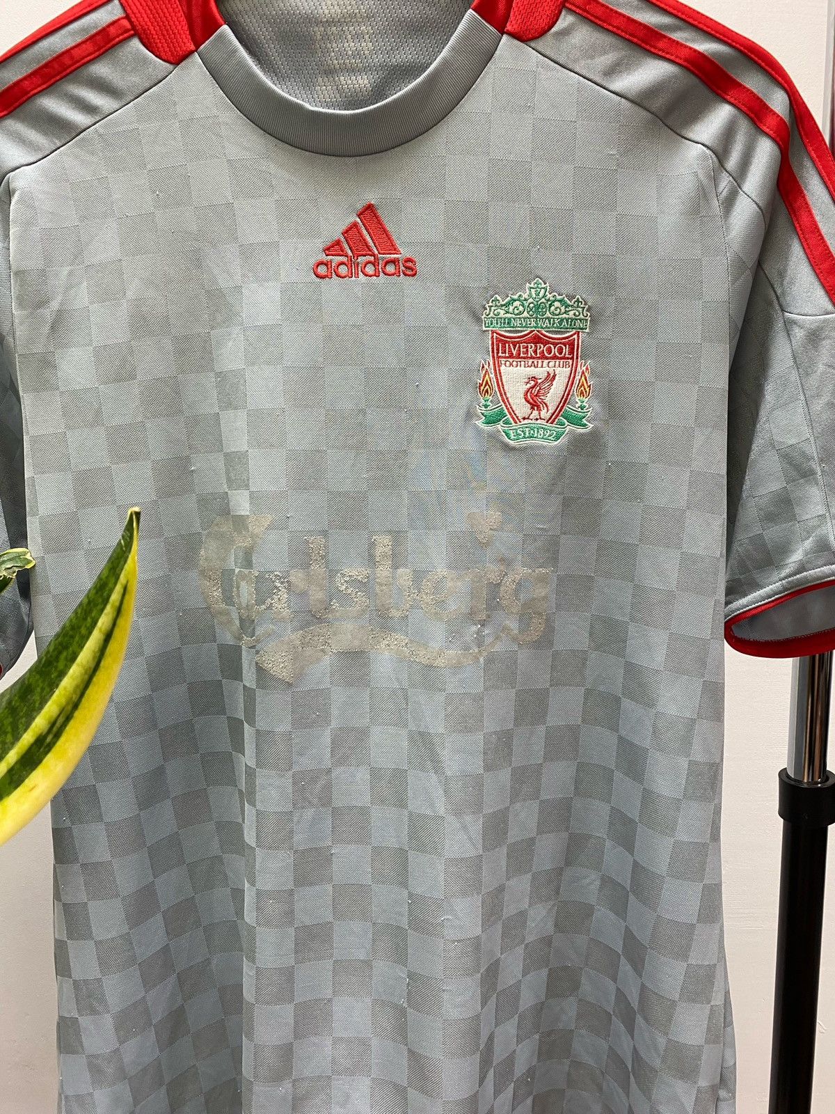 Adidas Liverpool 2008 2009 # Gerrard Away Soccer Jersey Football Size US XL / EU 56 / 4 - 12 Thumbnail