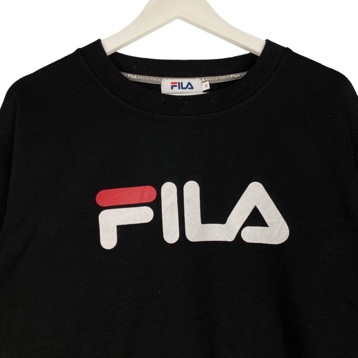 Fila × Vintage Vintage Fila Small Embroidered Crewneck Sweatshirt Black Size US M / EU 48-50 / 2 - 6 Thumbnail