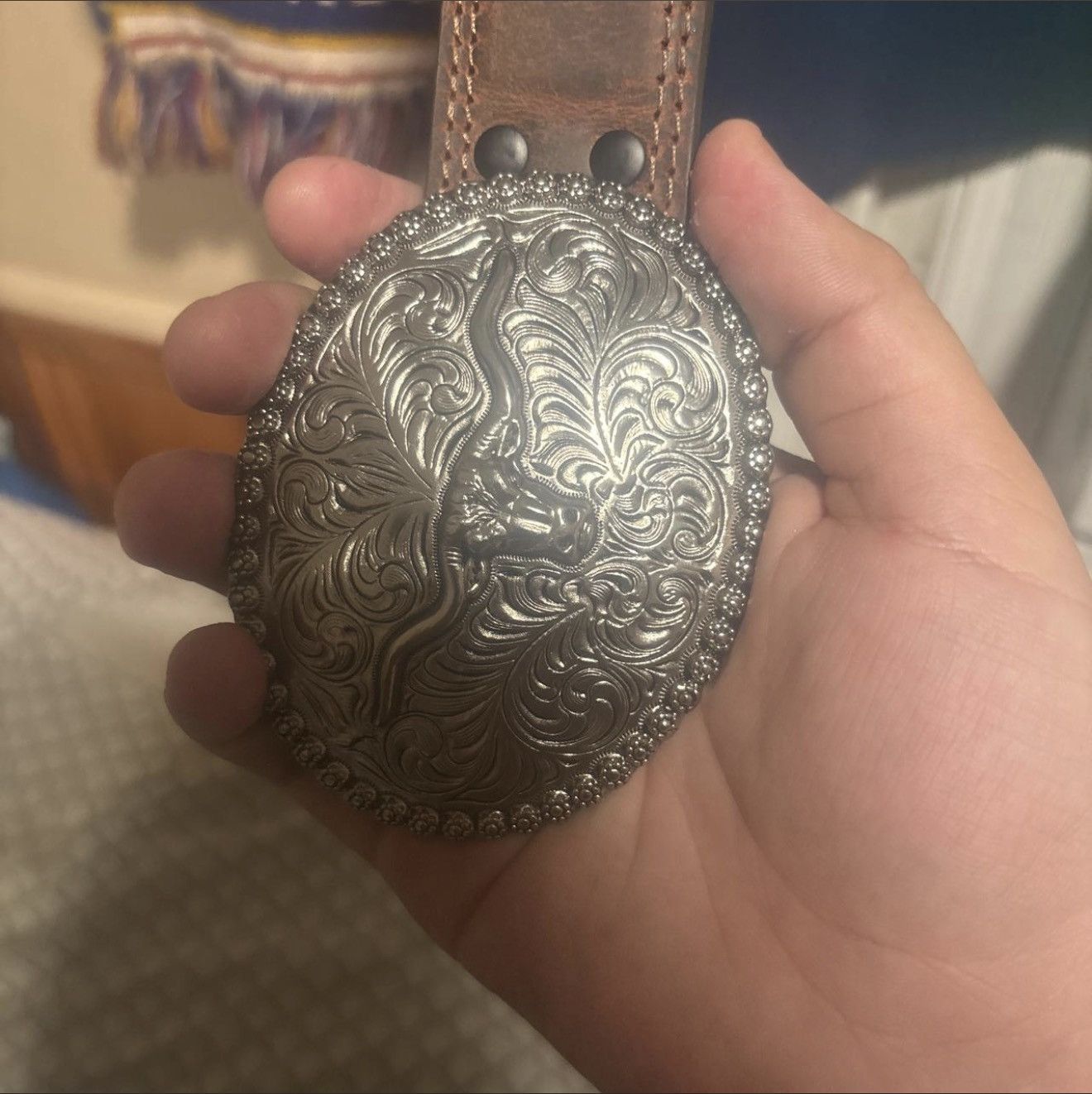 Other silver belt buckle Size ONE SIZE - 1 Thumbnail