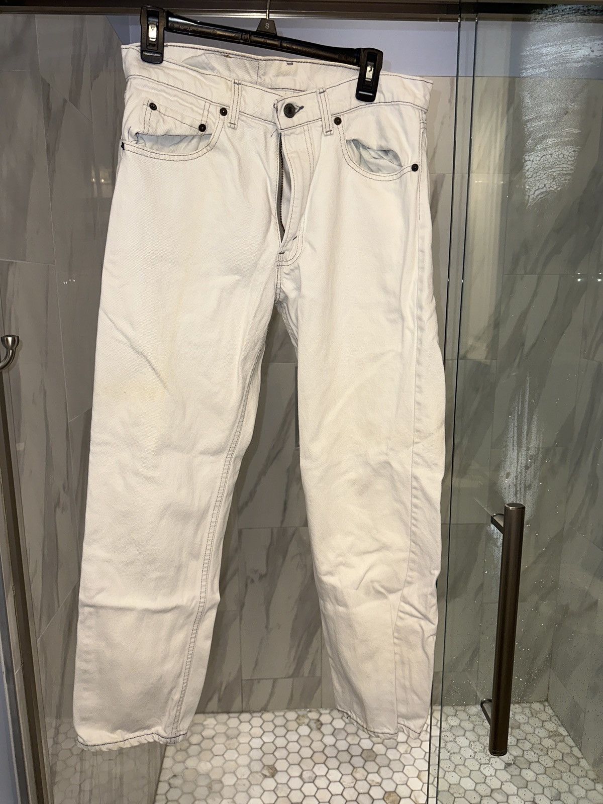 Levi's Levi’s white denim pants 32x34 Size US 32 / EU 48 - 1 Thumbnail