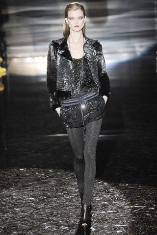 image of Fall Winter 2009 Gucci Shimmery Sleeveless Top in Black, Women's (Size XS)