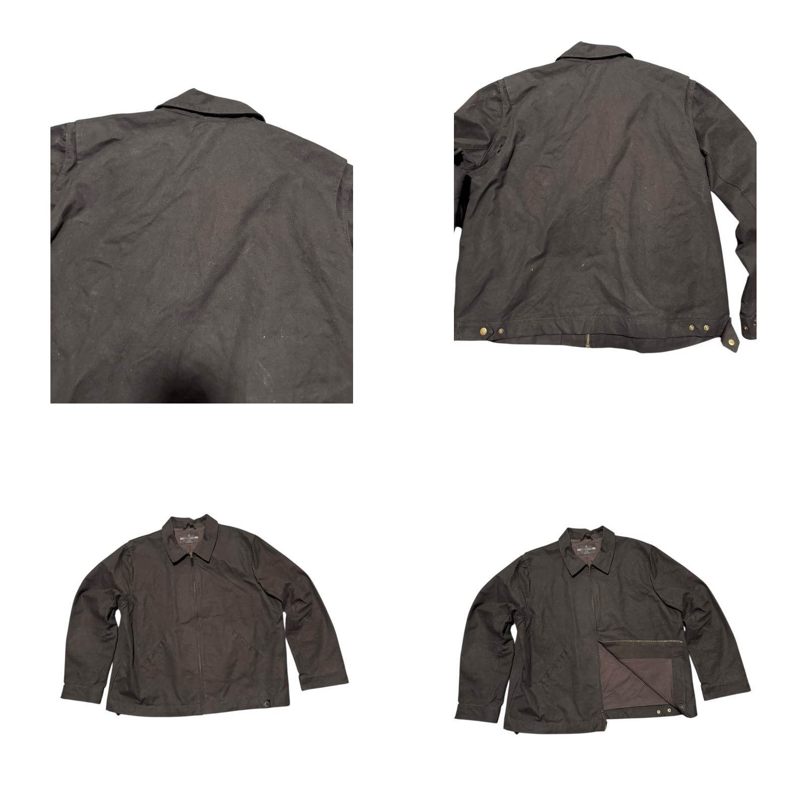 Vintage American Giant Roughneck Mechanics Jacket Mens XXL Black Canvas Zip Chore USA Size US XXL / EU 58 / 5 - 8 Thumbnail