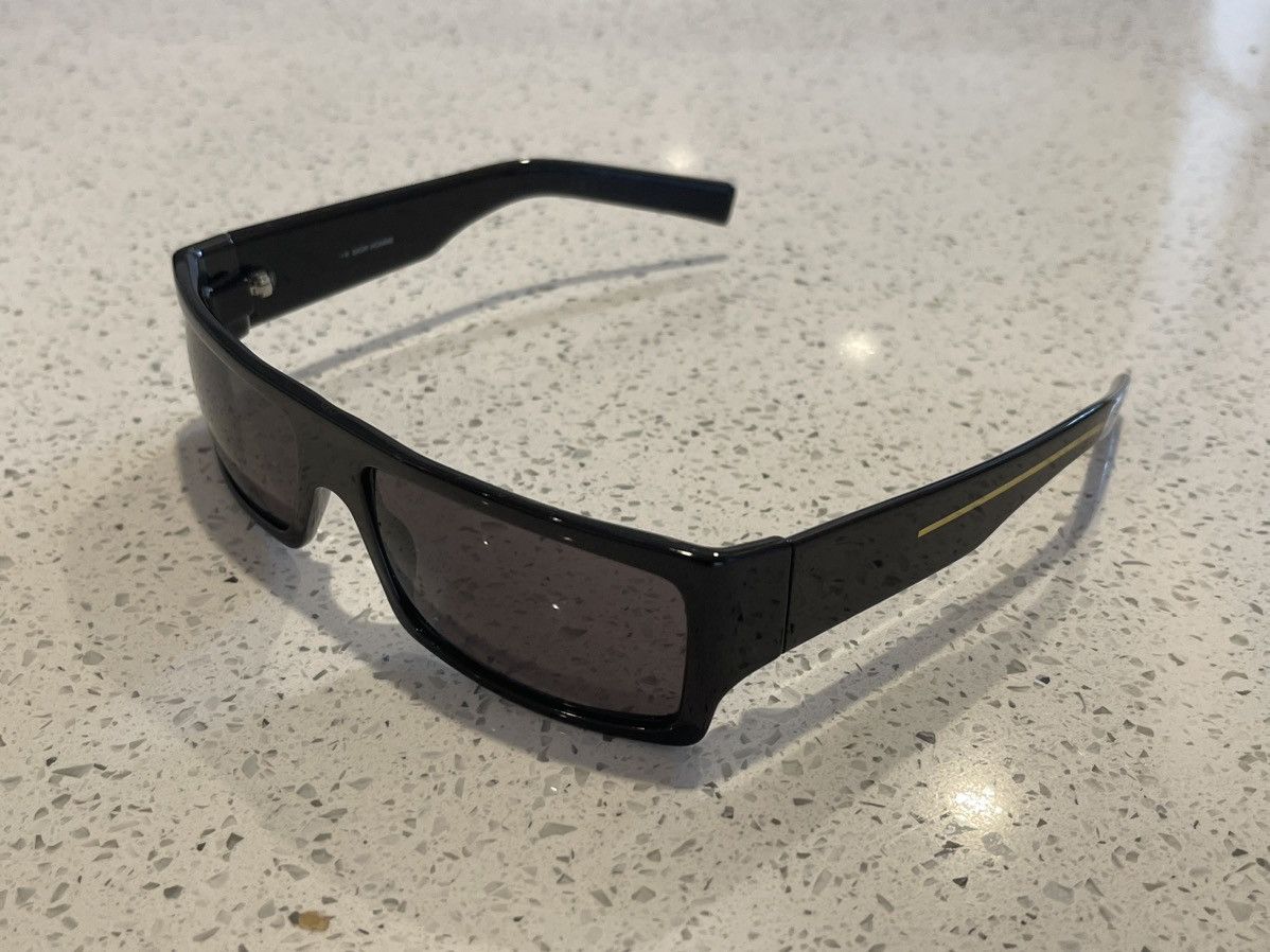 Dior × Hedi Slimane Dior Homme black tie 3/s thin sunglasses by Hedi Slimane Size ONE SIZE - 4 Thumbnail