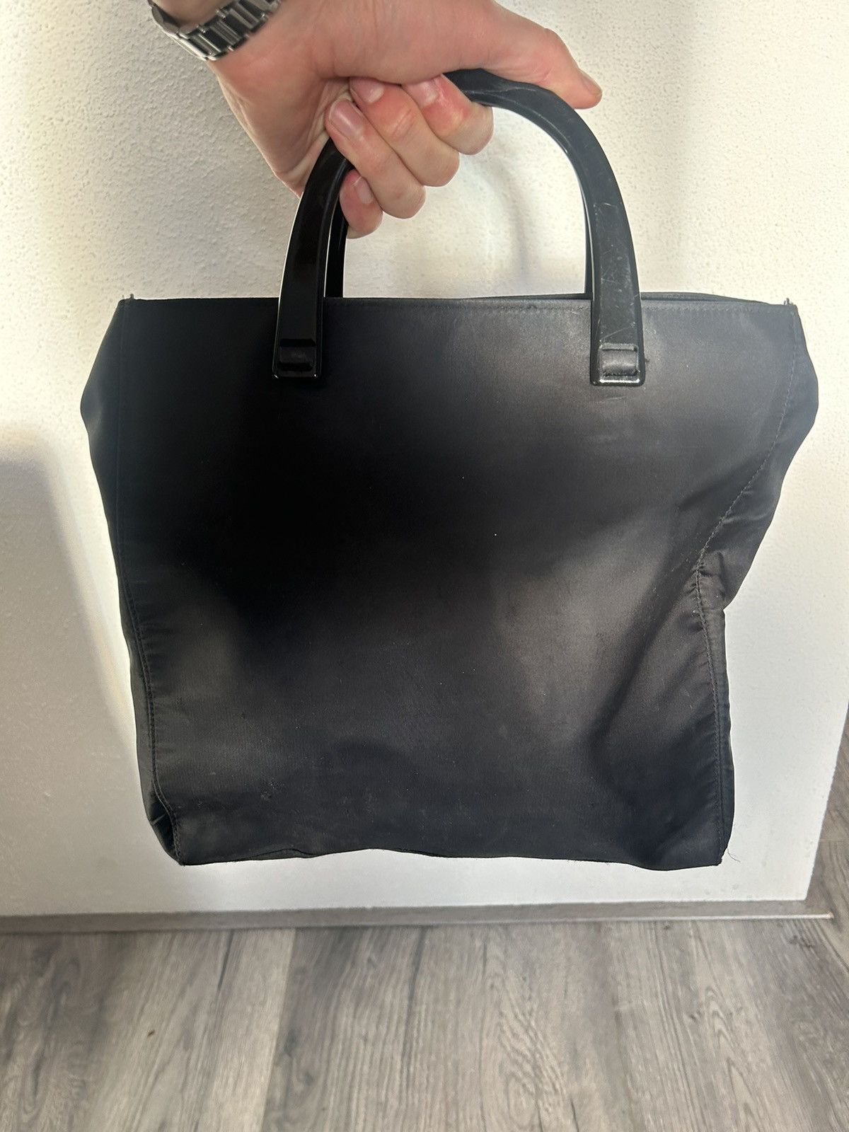 Prada Prada Nylon Tote Bag with Iconic Triangle Logo Size ONE SIZE - 3 Thumbnail