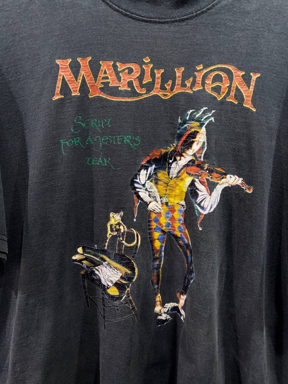 Band Tees Vintage MARILLION SCRIPT FOR AJESTER'S TEAR Rock T-Shirt Size US XL / EU 56 / 4 - 3 Thumbnail