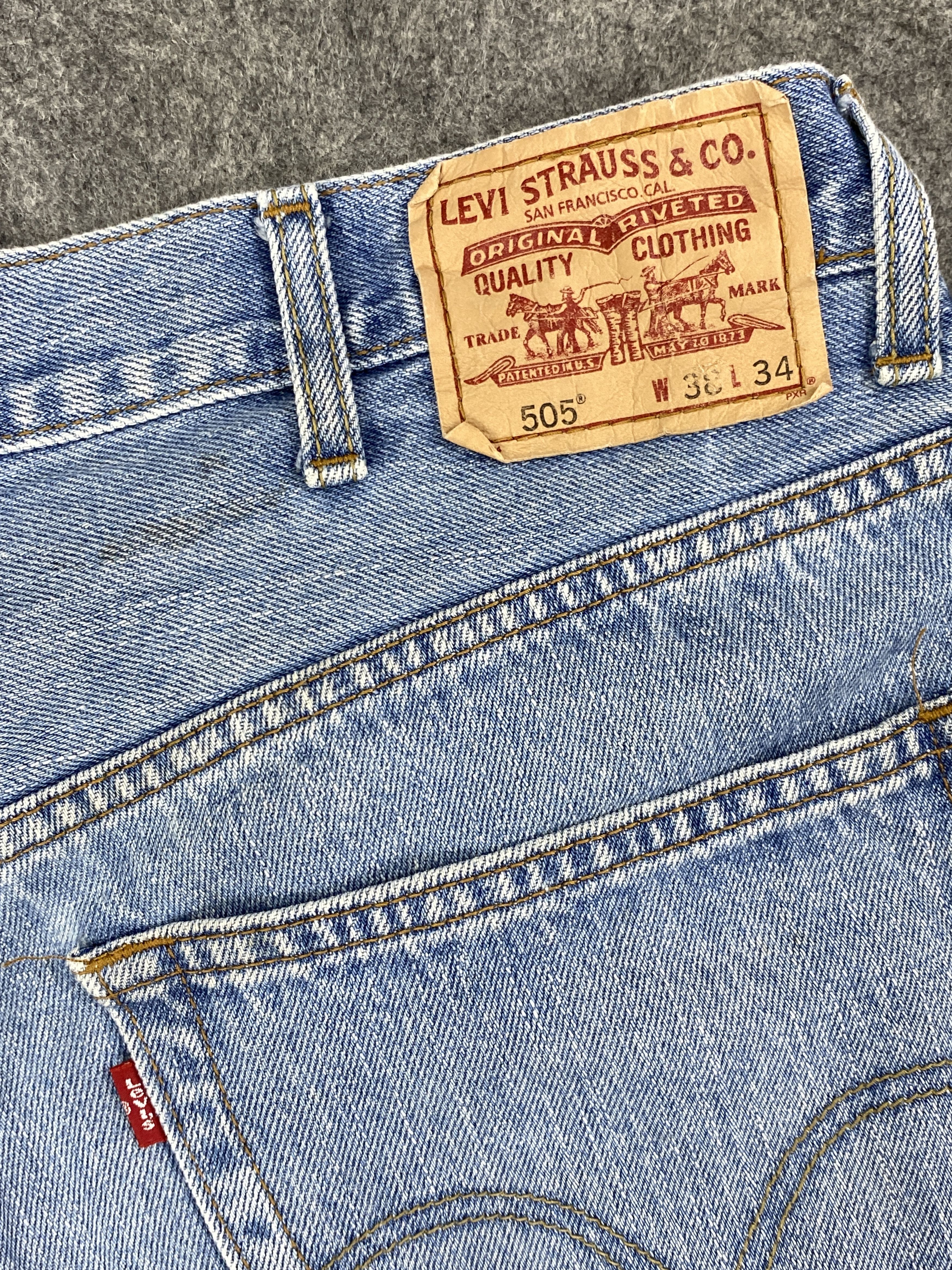 Levi's Light Blue Wash Vintage Levi's 505 36x32 Denim -JN1819 Size US 36 / EU 52 - 9 Thumbnail
