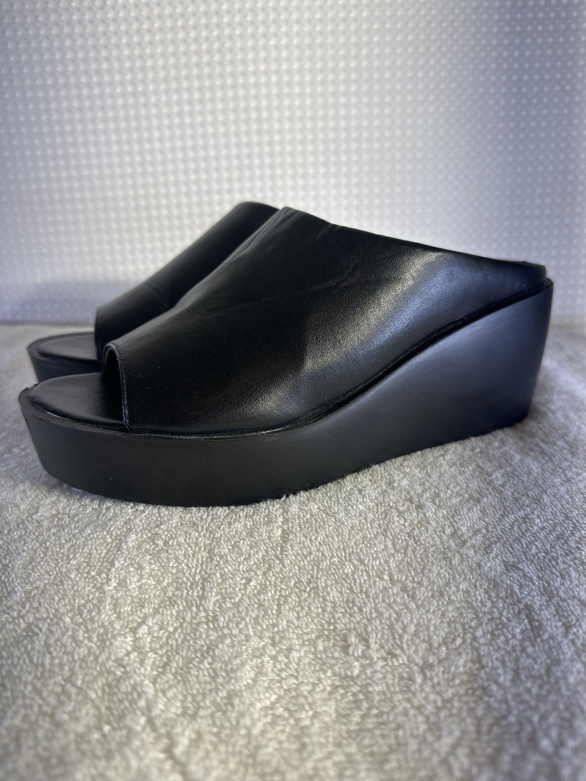 Other Joli Genuine Leather Platform Wedge High Heel Sandals Size US 8 / IT 38 - 3 Thumbnail