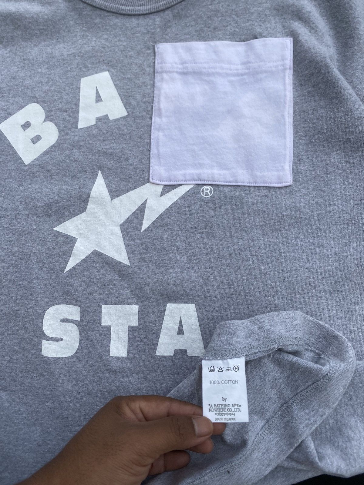 Bape Rare Vintage BAPESTA Single Pocket Tshirt Size US L / EU 52-54 / 3 - 15 Thumbnail