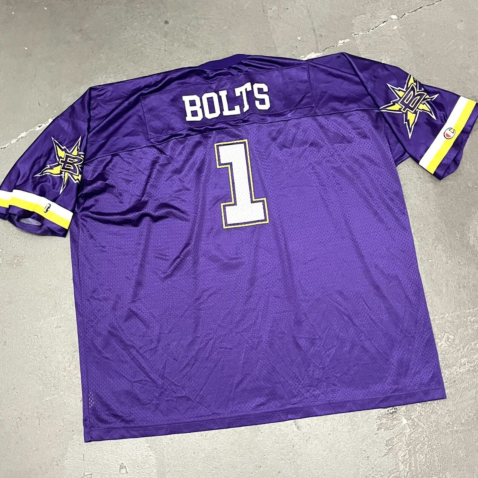Champion Vintage 2000’s XFL Champion Birmingham Bolts Jersey XXL Size US XXL / EU 58 / 5 - 10 Thumbnail