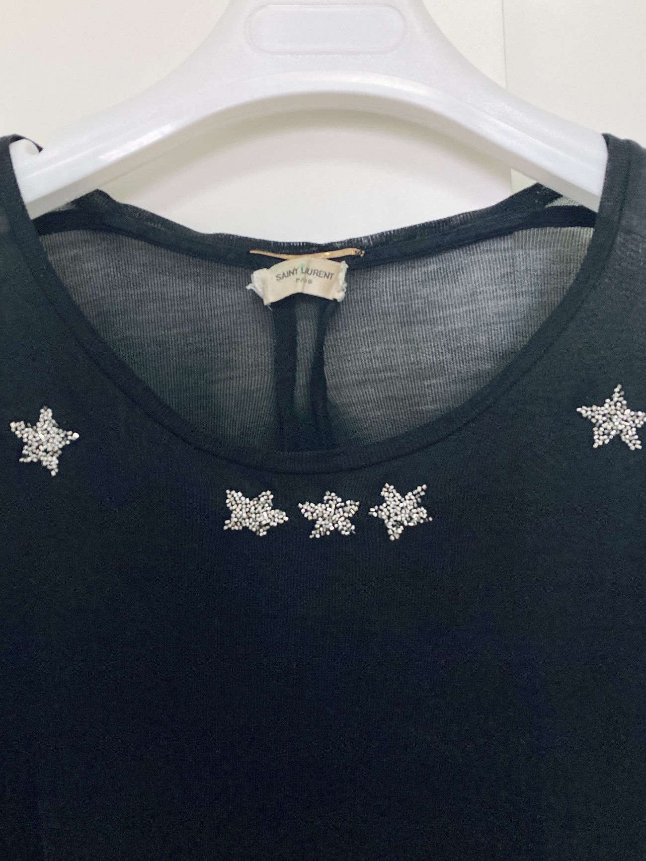 Saint Laurent Paris Saint Laurent Paris by Hedi Slimane 16SS Runway Silk Tee Size XL / US 12-14 / IT 48-50 - 3 Thumbnail