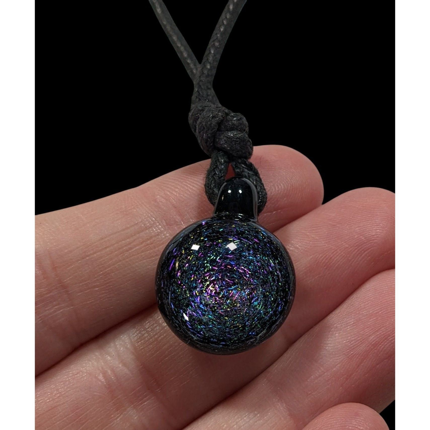 Other Whimsical Galaxy Dichroic Glass Pendant Necklace Size ONE SIZE - 2 Thumbnail