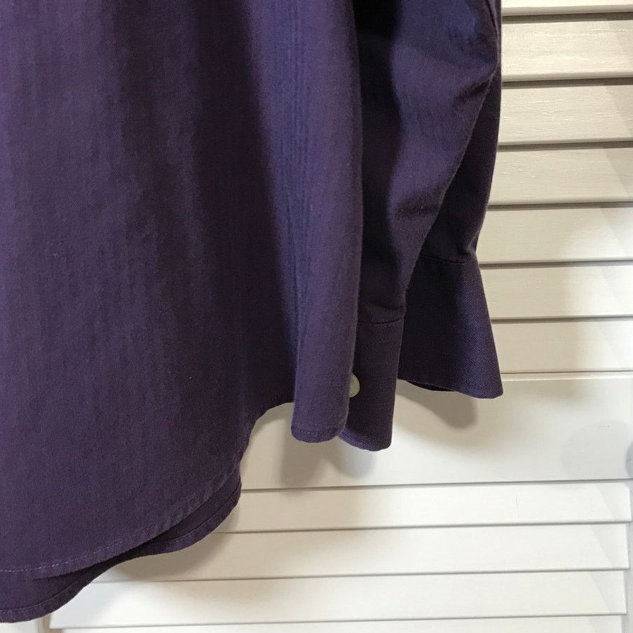 Roundtree & Yorke Roundtree & Yorke Purple Collared Long Sleeve Mens Shirt XL Size US XL / EU 56 / 4 - 7 Thumbnail