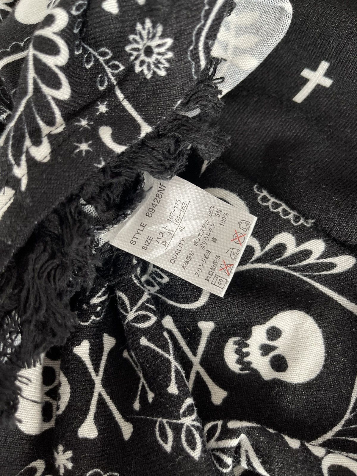 Japanese Brand Strange Heaven Bandana Skull Poncho Size US L / EU 52-54 / 3 - 7 Thumbnail
