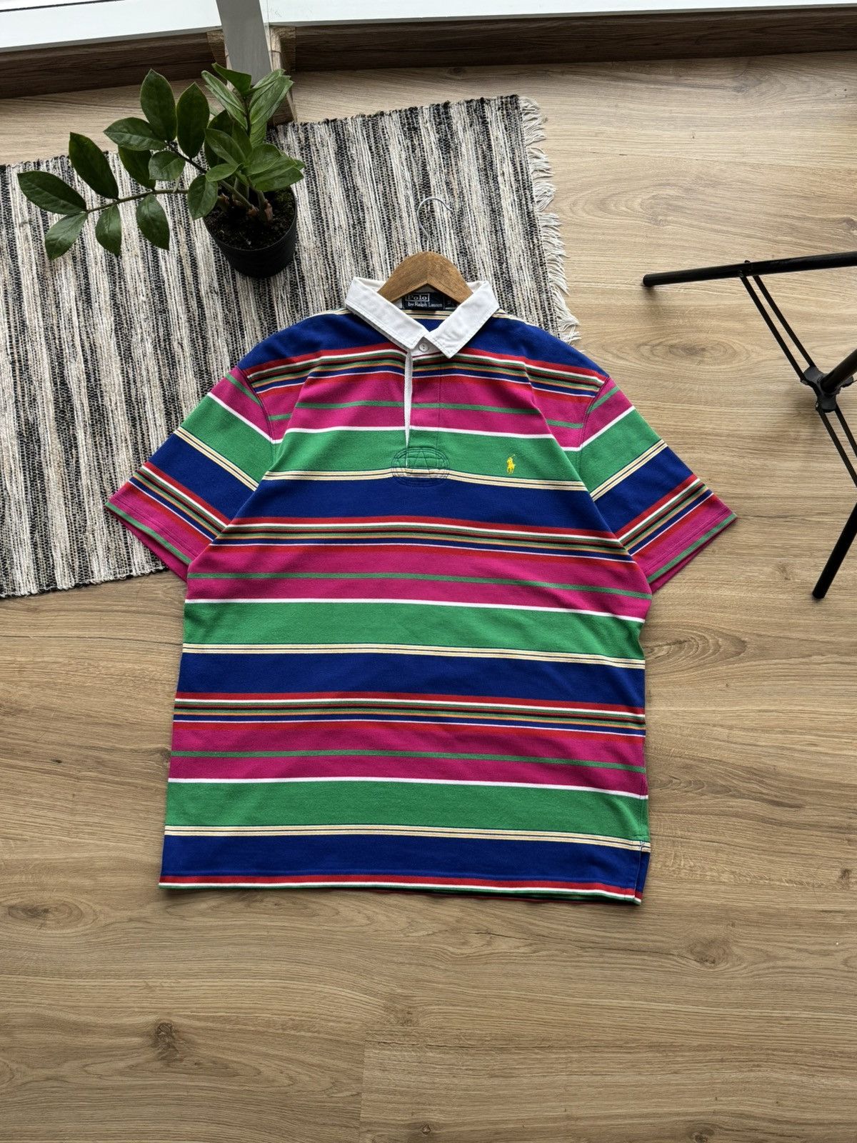 Polo Ralph Lauren Polo Ralph Lauren Vintage Rare Polo T-Shirt Size XI Men Size US XL / EU 56 / 4 - 1 Thumbnail