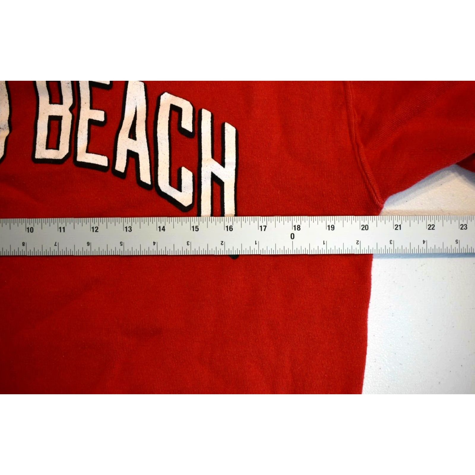 Russell Athletic VINTAGE Russell Athletic Sweatshirt Red USA Florida Vero Beach Cotton Crew Neck Long Sleeve Unisex Adults S Graphic Print Pullover Size US S / EU 44-46 / 1 - 6 Thumbnail