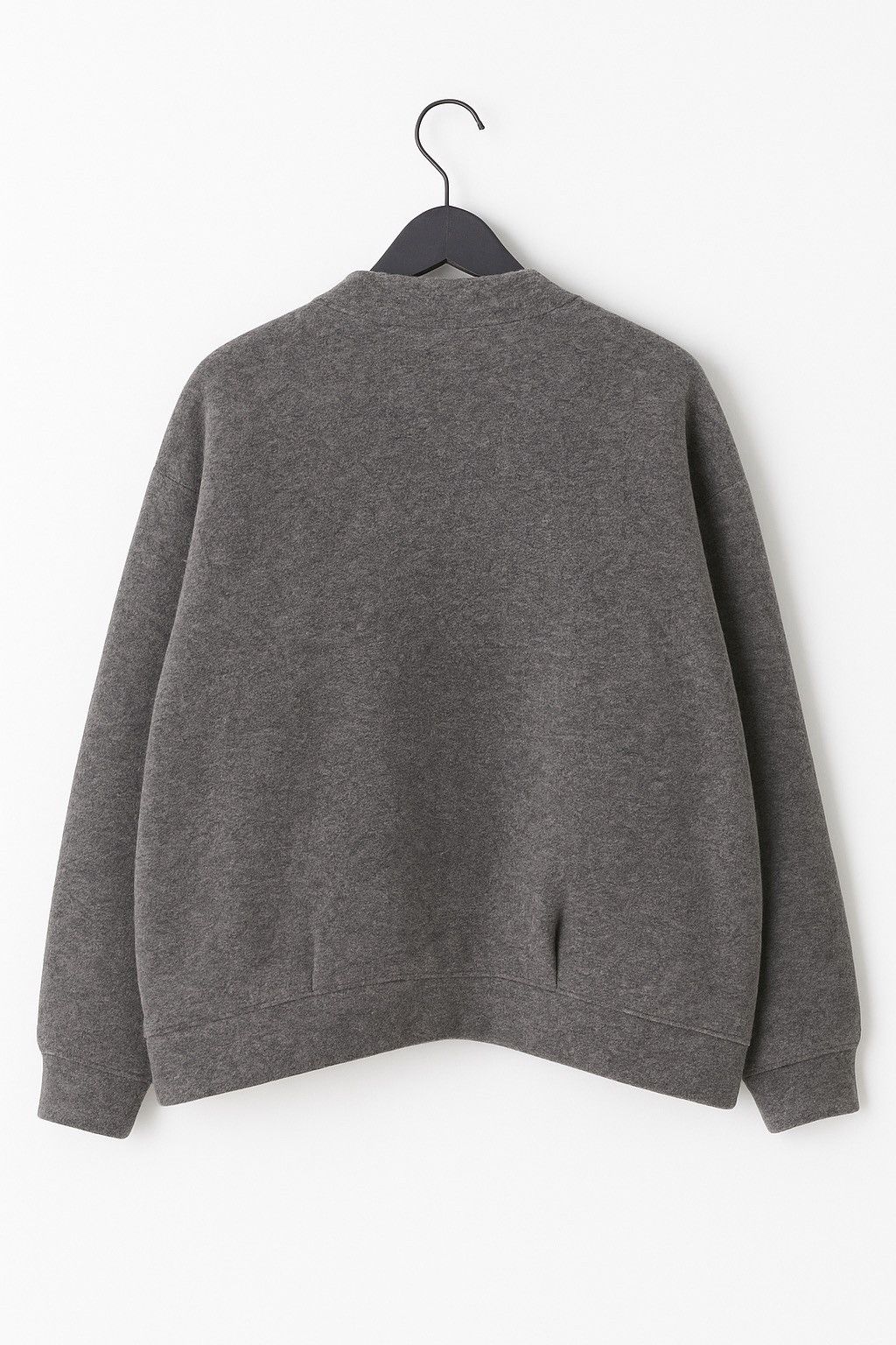 Japanese Brand IEDIT Japan Grey Wool Blend Snap Jacket Oversized Minimalist Size 3XL / US 20-22 - 2 Thumbnail