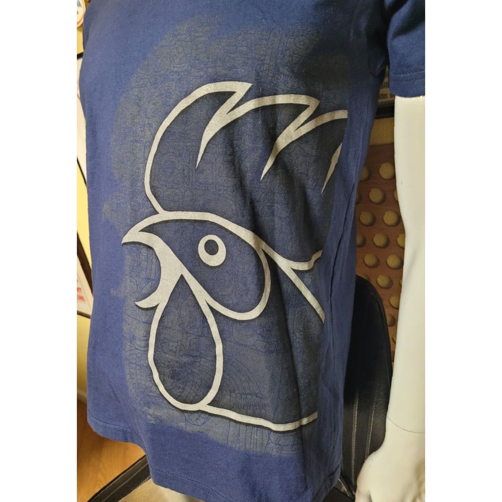 Vintage Gallo Cerveza Guatemala T Shirt Blue Small Mens T-Shirt 100% Cotton Logo Graphic Tee Beer Guatemala 1896 - Tzol Kin Size US S / EU 44-46 / 1 - 2 Thumbnail