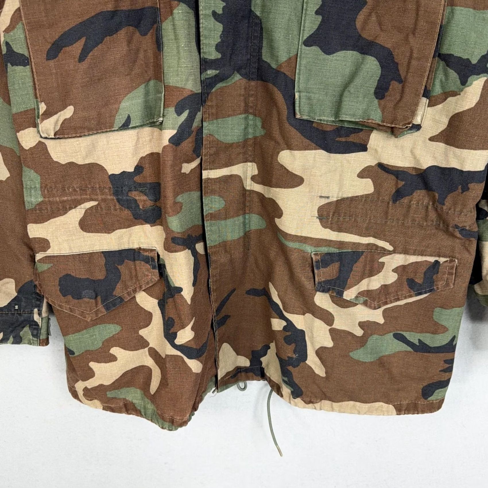Vintage VINTAGE Lakeview US Army M-65 Field Jacket Mens Medium Woodland Camo Distressed Wool? No Size US M / EU 48-50 / 2 - 3 Thumbnail