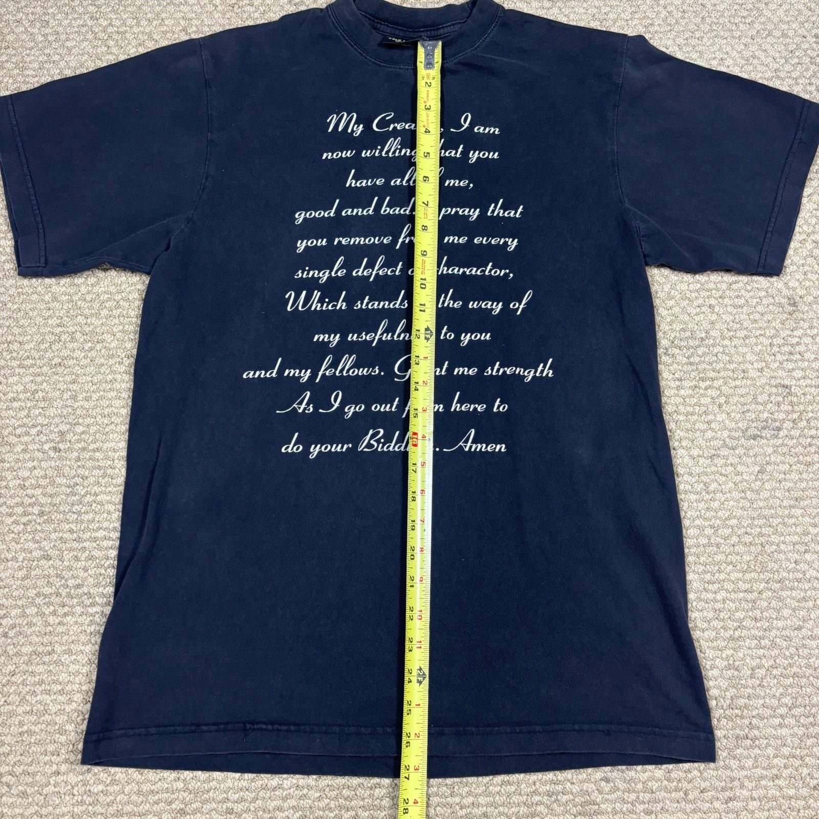 Vintage vintage 90s Jesus Prayer Christian tshirt large Gold Series Size US L / EU 52-54 / 3 - 7 Thumbnail