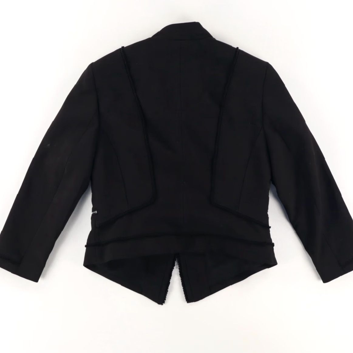 White House Black Market White House Black Market Asym. Biker Moto Jacket Black Womens 6 Shirt Jacket Long Sleeve Ladies 6 Black Size M / US 6-8 / IT 42-44 - 4 Thumbnail