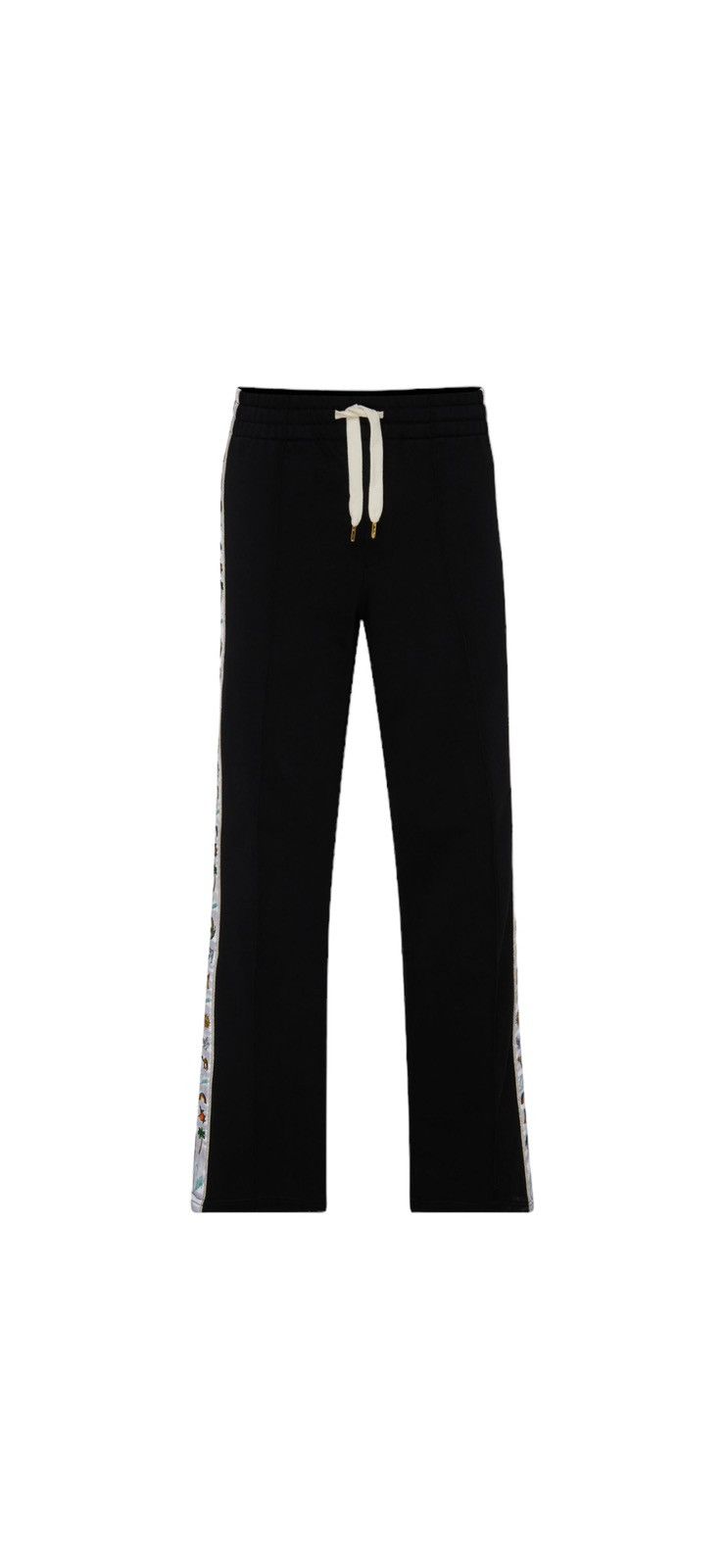 image of Casablanca Embroidered Satin Tape Sweatpant in Black, Men's (Size 34)