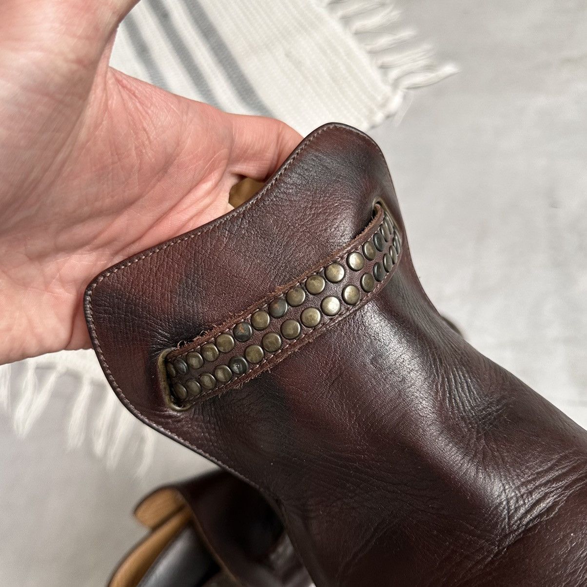 Dirk Bikkembergs HTC Hollywood Trading Co Studded Belt Biker Boots Ash Style Size US 8 / EU 41 - 12 Thumbnail