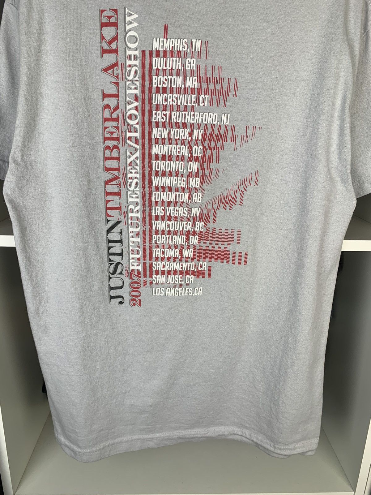 Band Tees 2007 Justin Timberlake Future Sex Love Show T-shirt Size US M / EU 48-50 / 2 - 24 Thumbnail