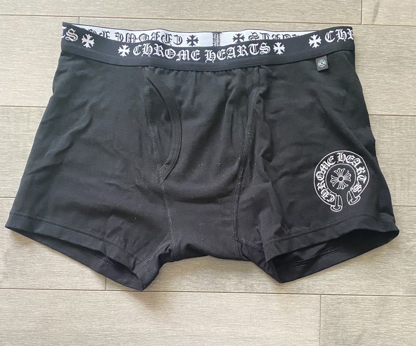 Boxer Briefs Chrome Hearts Noir Taille S - 100% Coton, Authentique, Neuf Avec étiquettes