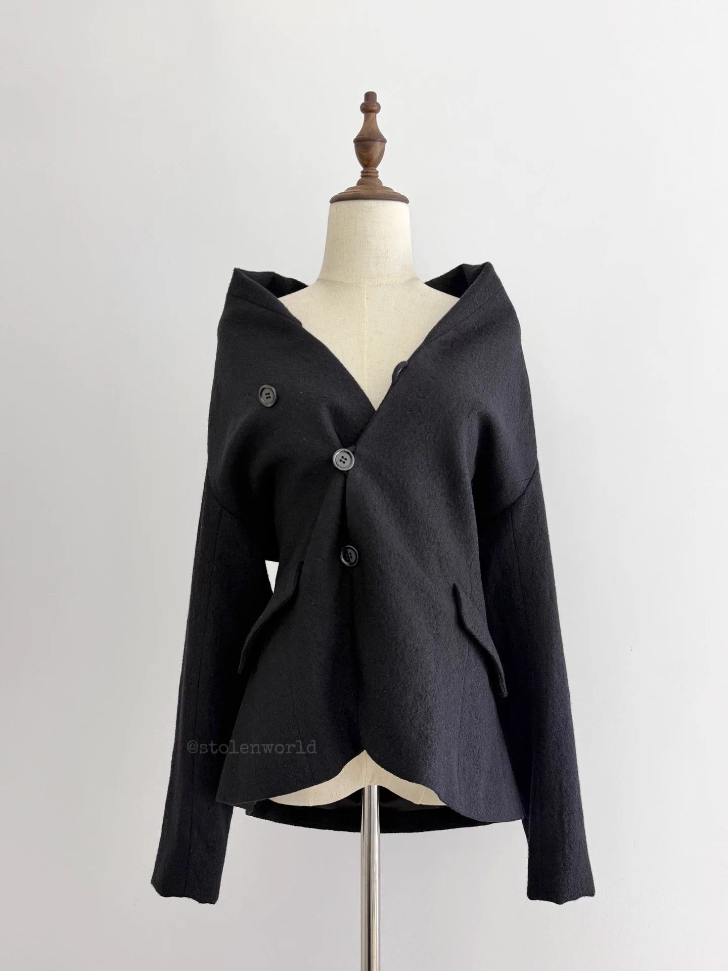 Issey Miyake Issey Miyake Plantation Side Placket Wool Jacket Size M / US 6-8 / IT 42-44 - 1 Thumbnail