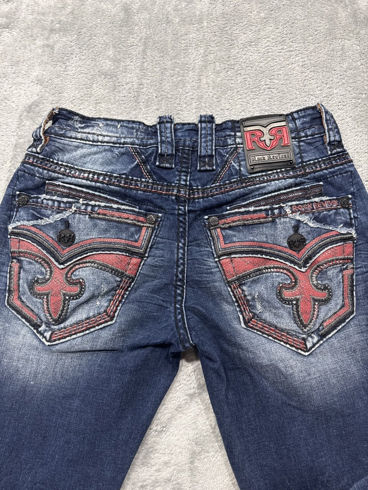 Rock Revival 30/32 Rock revival jeans. rare snakeskin red Size US 30 / EU 46 - 6 Thumbnail