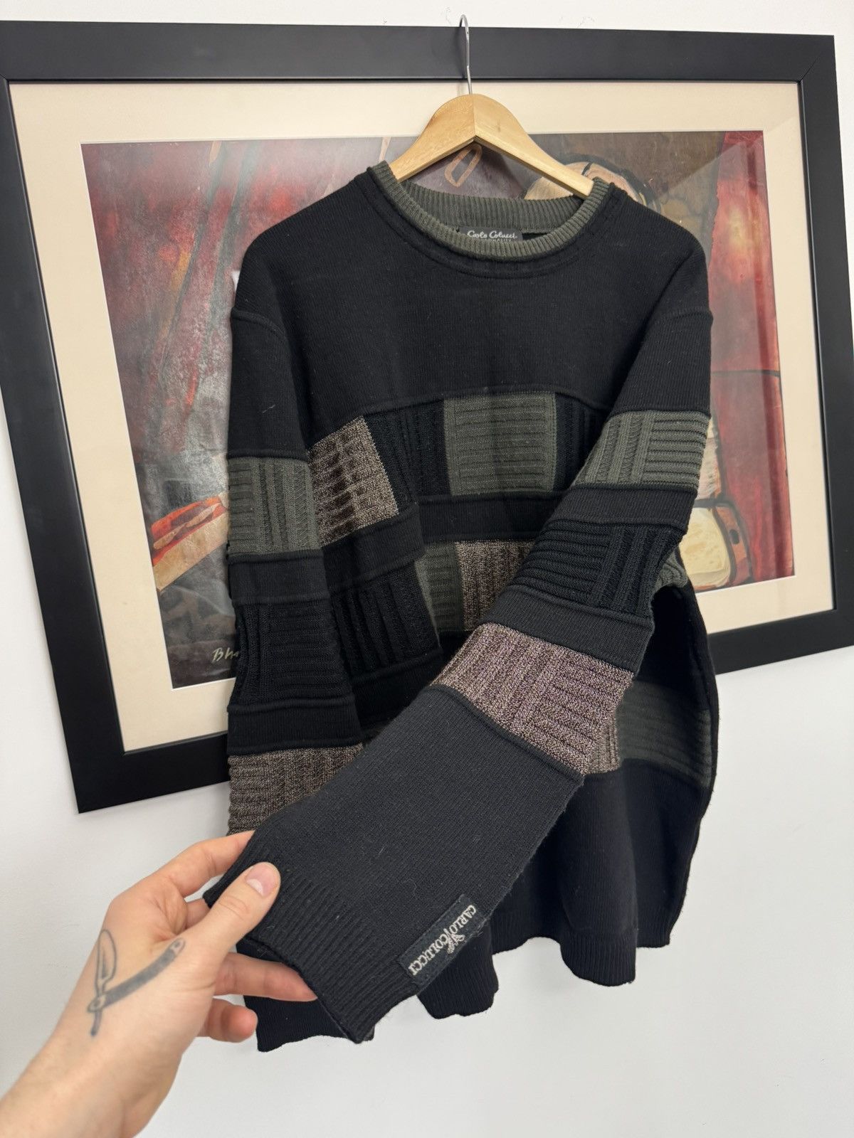 Carlo Colucci Vintage Carlo Colucci Cable Sweater Knit Large Coogi Vibe Size US L / EU 52-54 / 3 - 3 Thumbnail