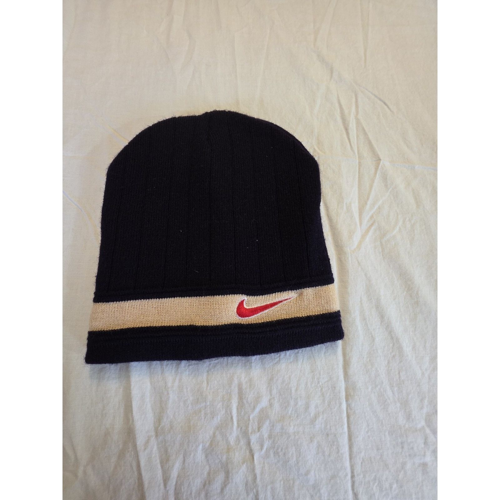 Nike Nike Vintage Knit Black Beanie One Size Fits All Size ONE SIZE - 1 Thumbnail