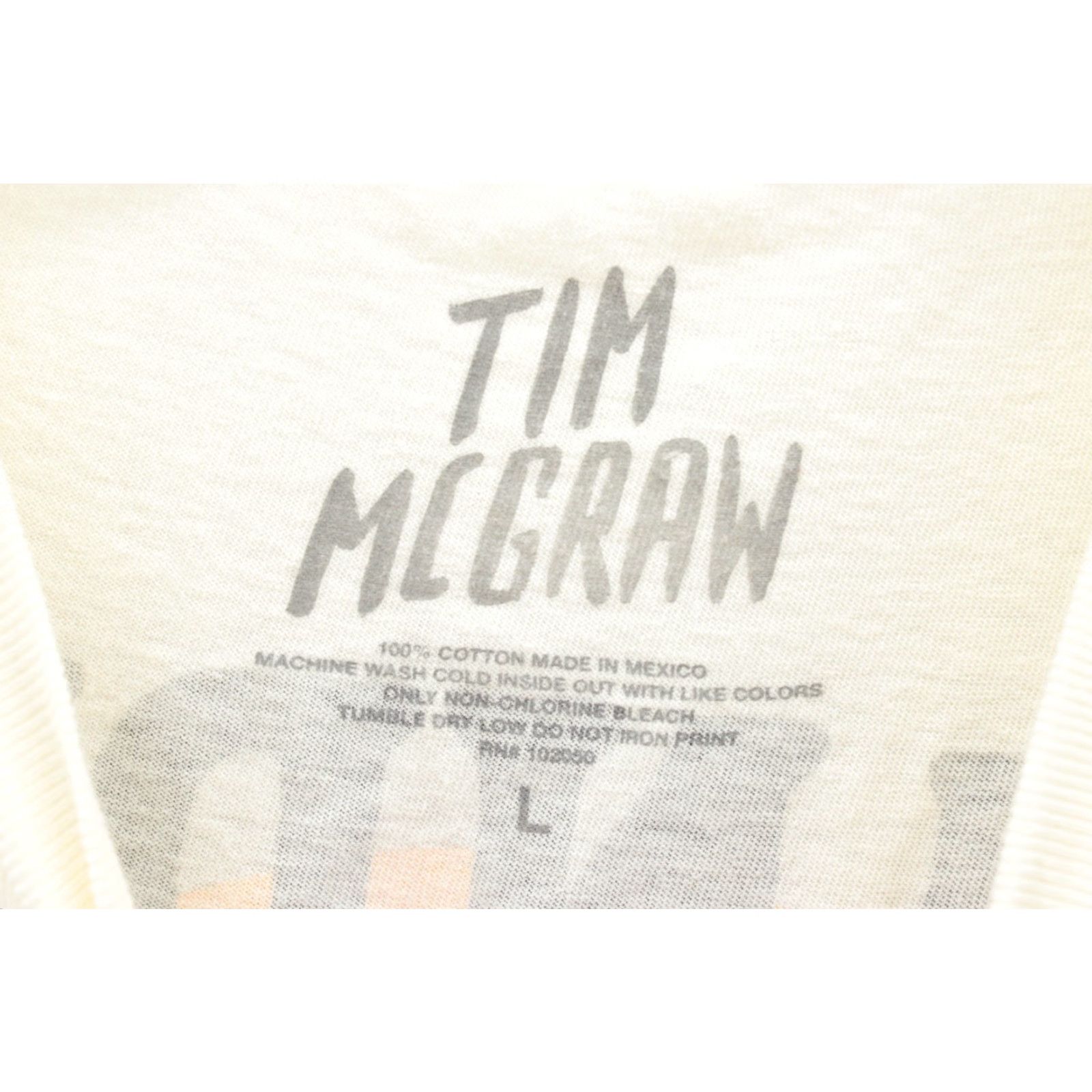 Vintage Tim Mcgraw Concert t Shirt Standing Room Only Tour 2024 Country Music Cream SZ L Size US L / EU 52-54 / 3 - 5 Thumbnail