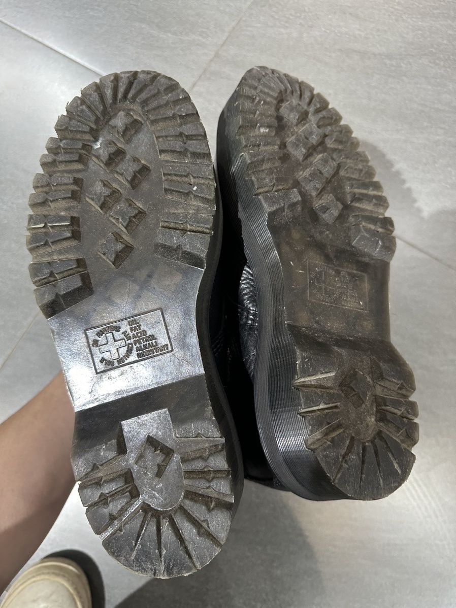 Dr. Martens × Rick Owens Dr.Martens 1460 Quad Leather Sole Pentagram Wrap Lace Boot Size US 8 / EU 41 - 7 Thumbnail
