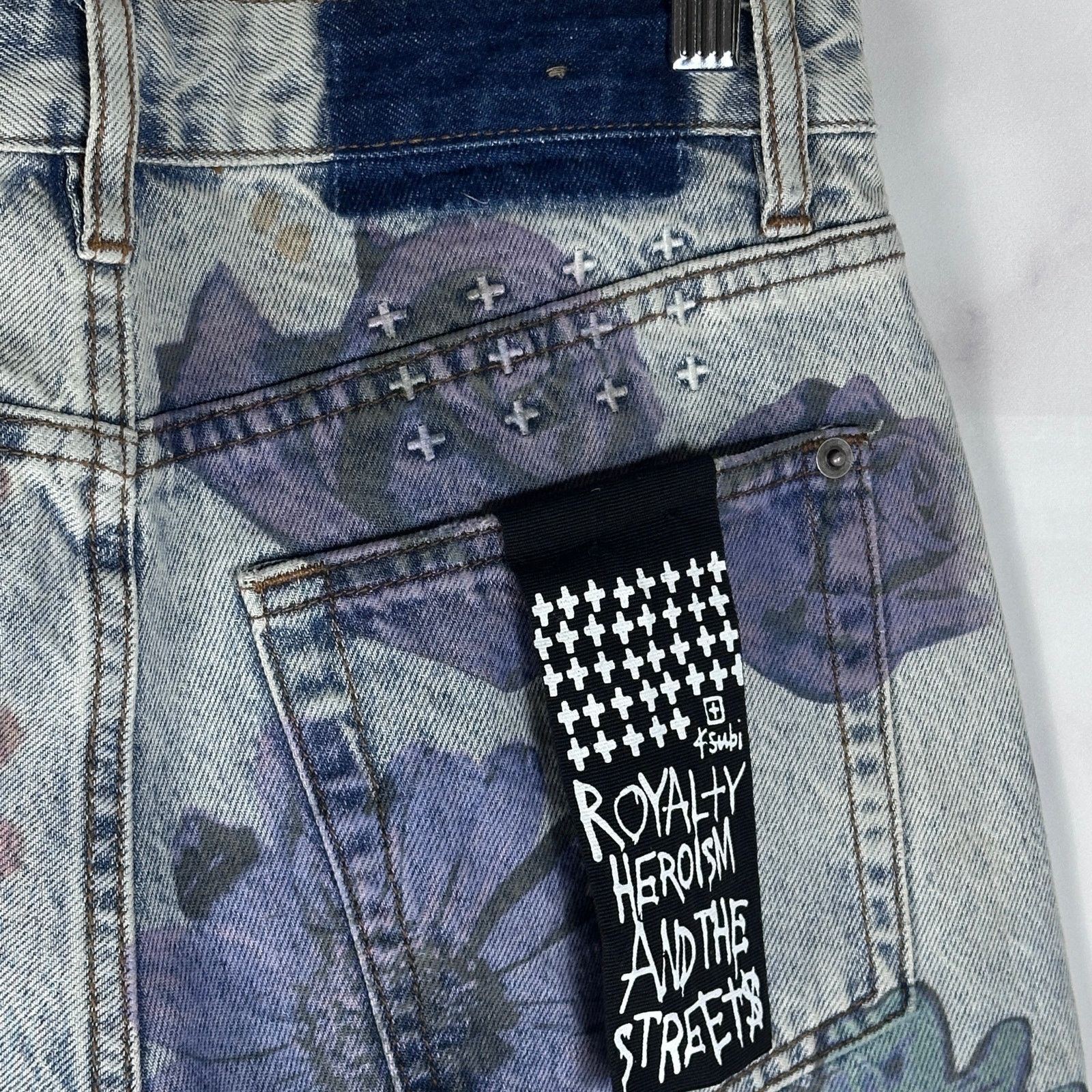 Ksubi Low Rider Cyberflora Denim Size US 28 / EU 44 - 7 Thumbnail