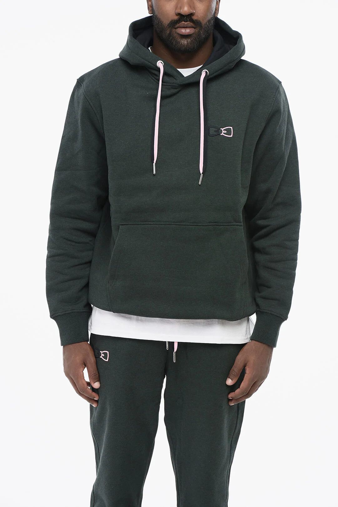 Eden Park og1mm0426 Cotton Fleece Hoodie in Green Size US XXL / EU 58 / 5 - 1 Thumbnail