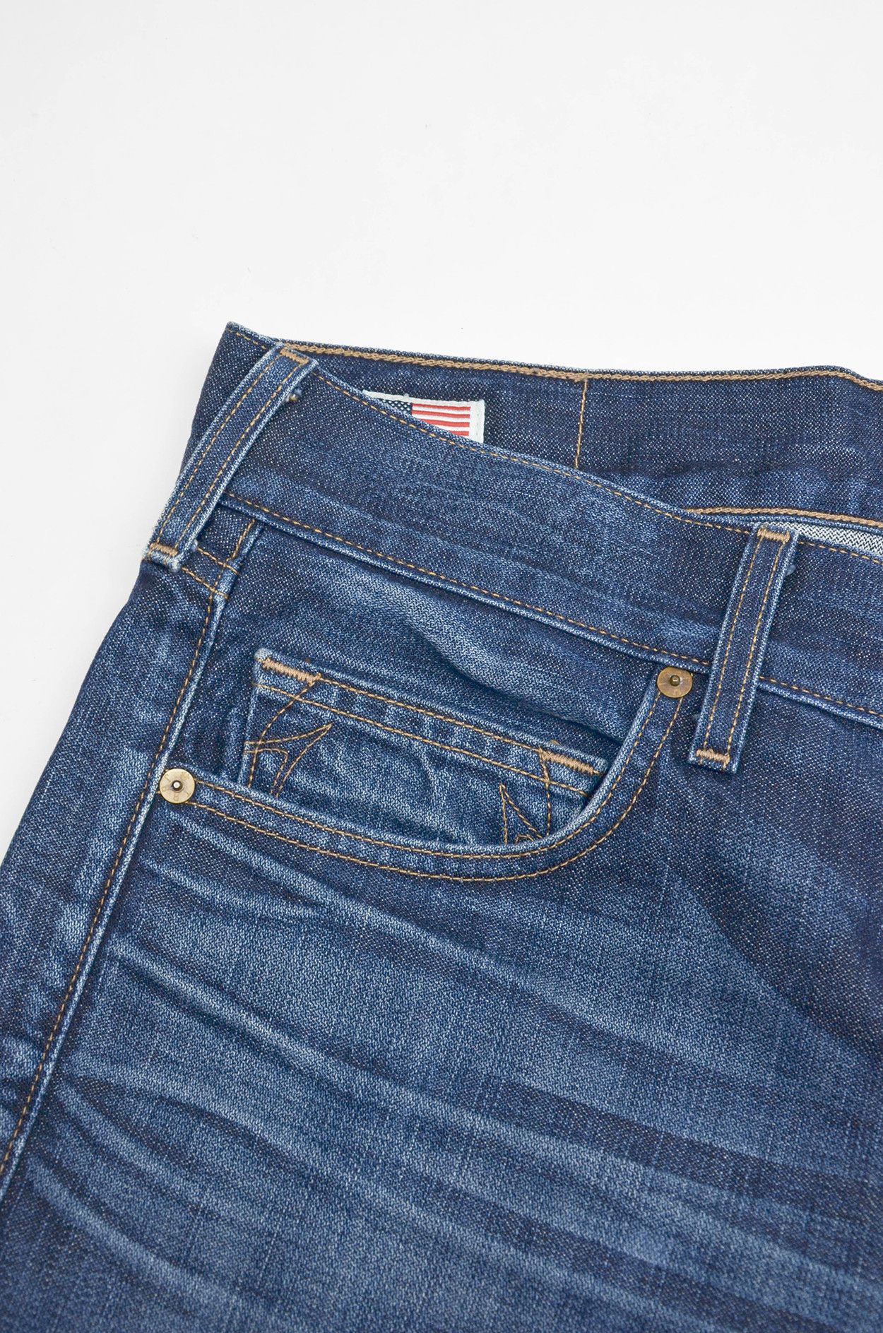 True Religion True Religion Rocco Made in USA Blue Denim Jeans - Size 33 Size US 33 - 4 Thumbnail