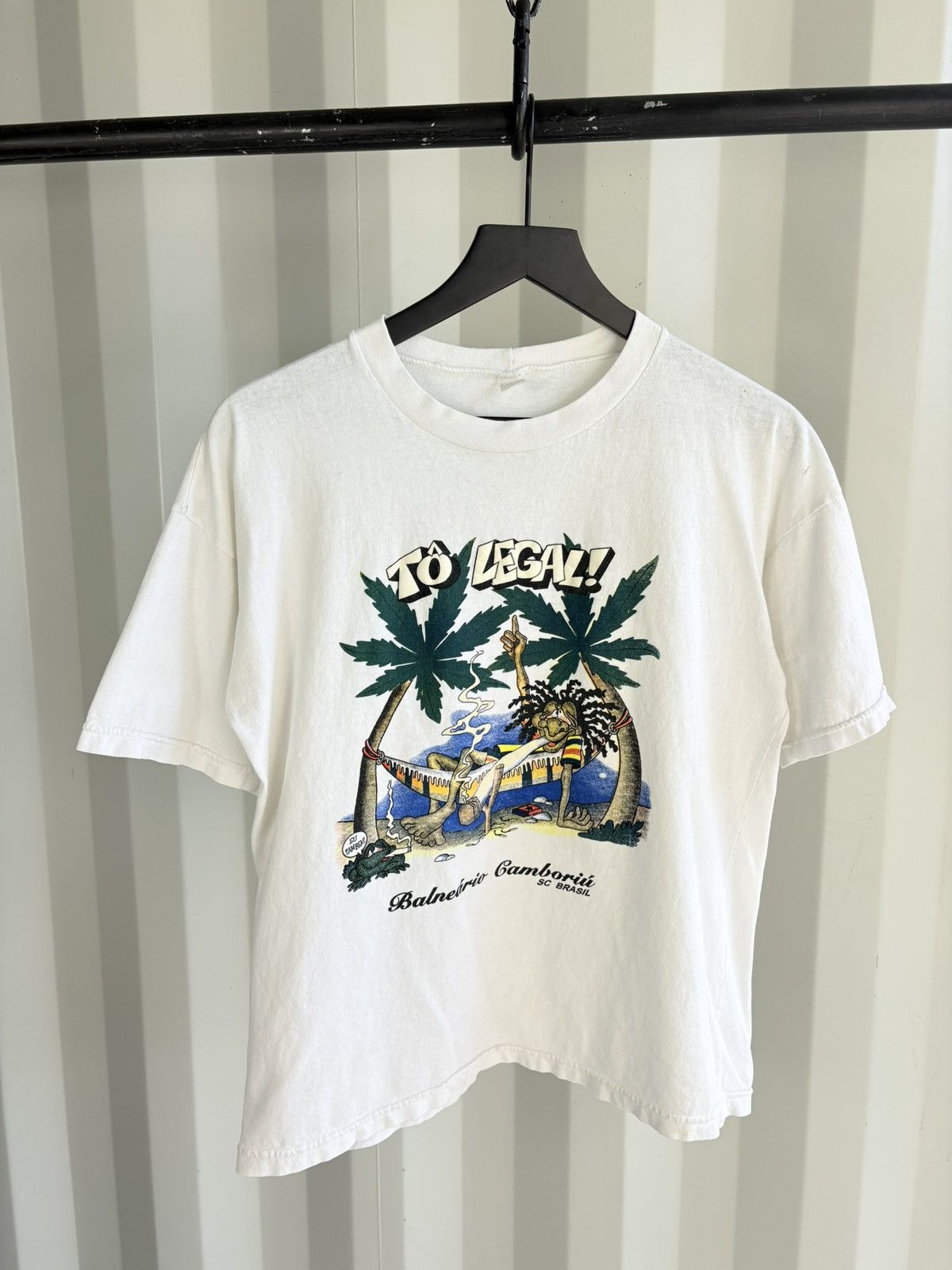 Vintage Thrashed Weed Legal Shirt Thrashed Faded Grunge BAND Size US M / EU 48-50 / 2 - 1 Thumbnail