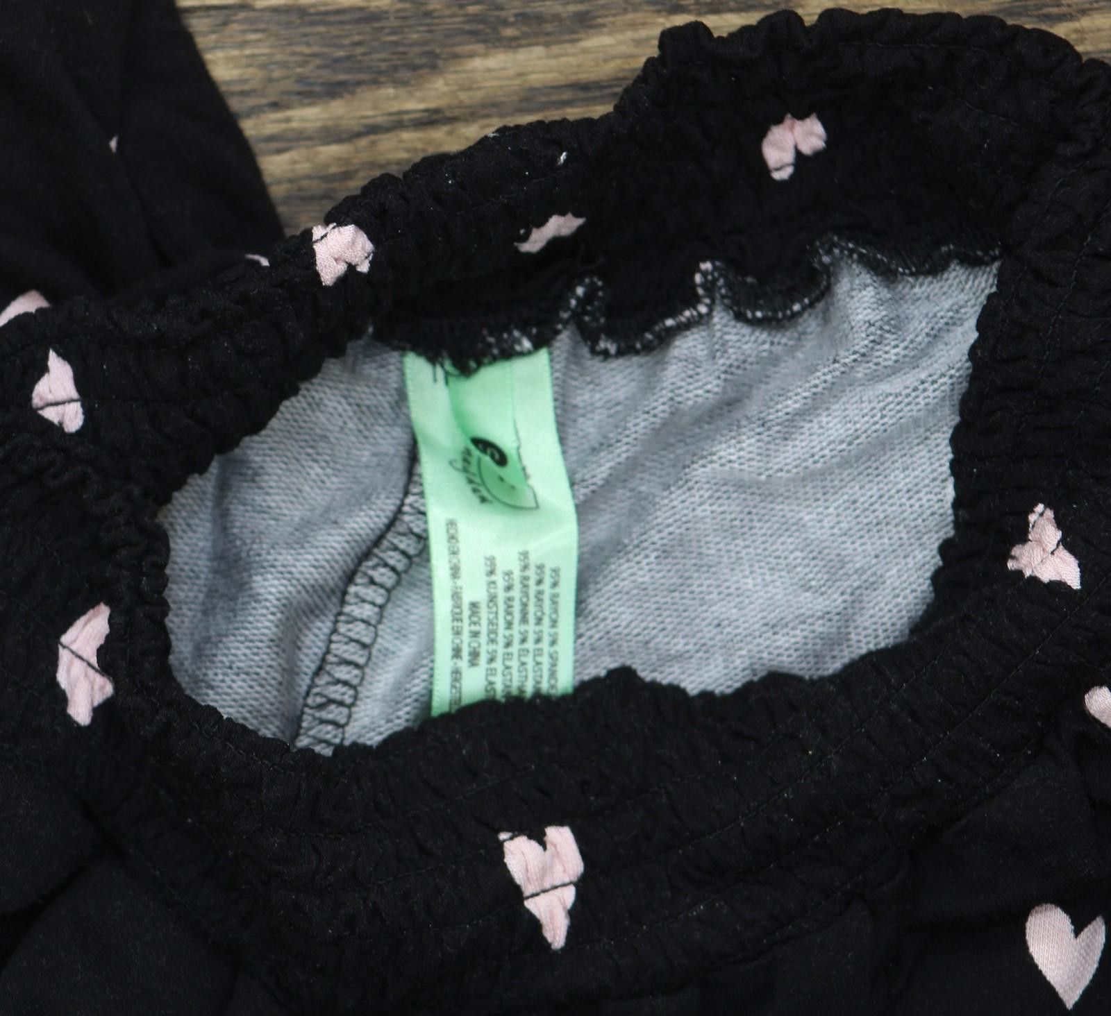 honeyee.com Honeydew Womens Sun Lover Lounge Pants 18988 Black Hearts S Size 28" / US 6 / IT 42 - 4 Thumbnail