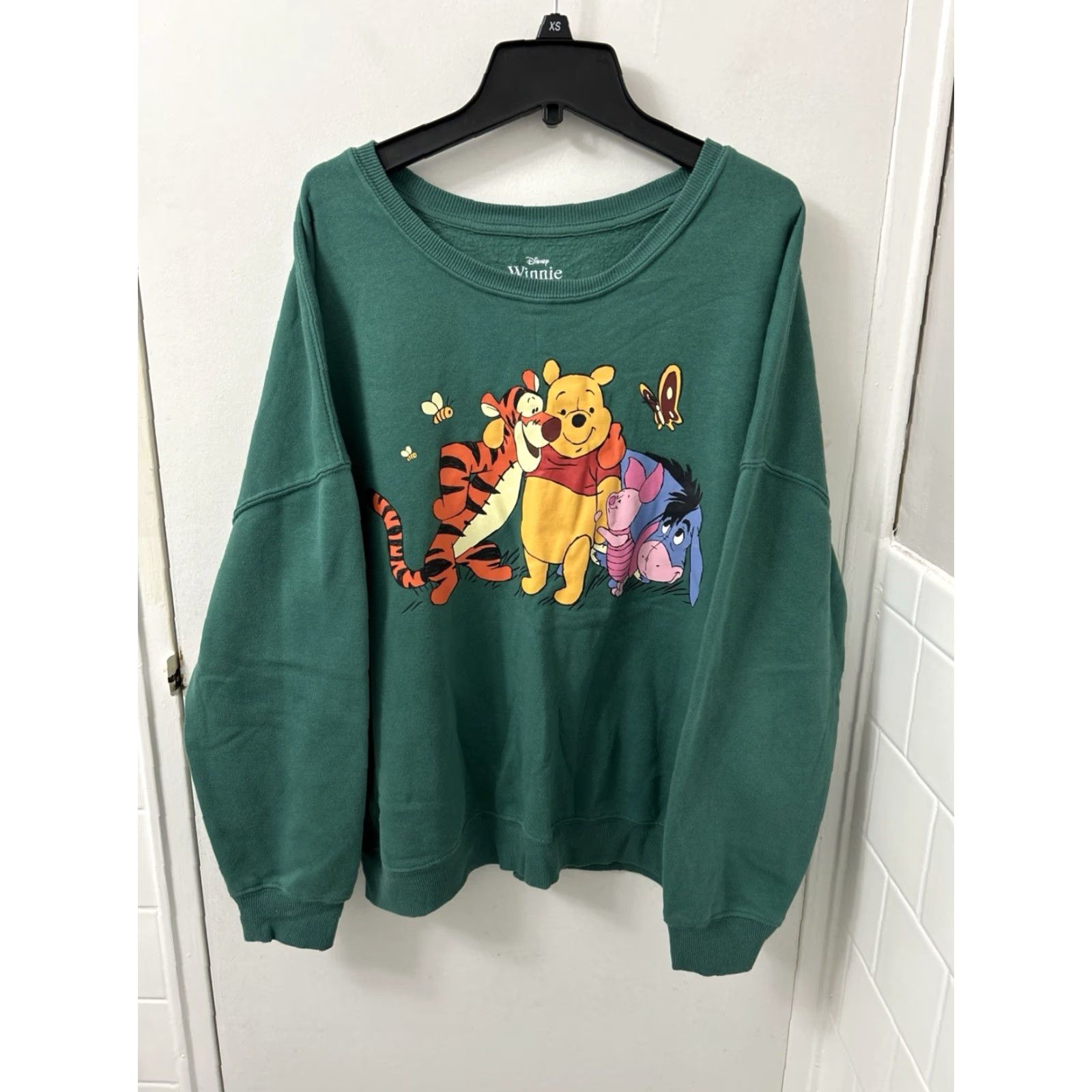 Disney VINTAGE Disney Winnie the Pooh Crewneck Womens XL Green Pullover Sweater Sweatshirt L/S Size XL / US 12-14 / IT 48-50 - 2 Thumbnail