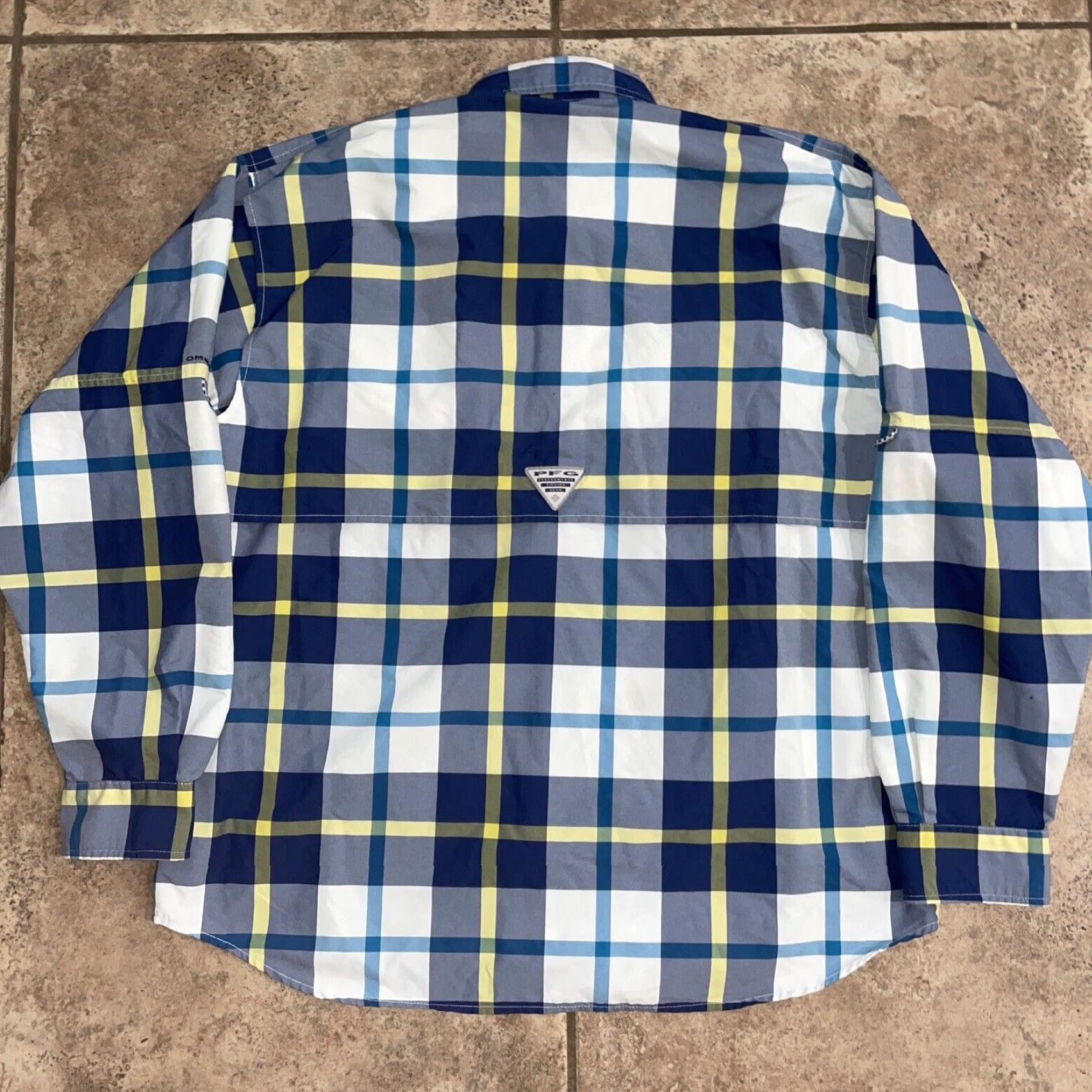 Vintage Columbia PFG Mens Long Sleeve Plaid Shirt Blue M Size US M / EU 48-50 / 2 - 4 Thumbnail