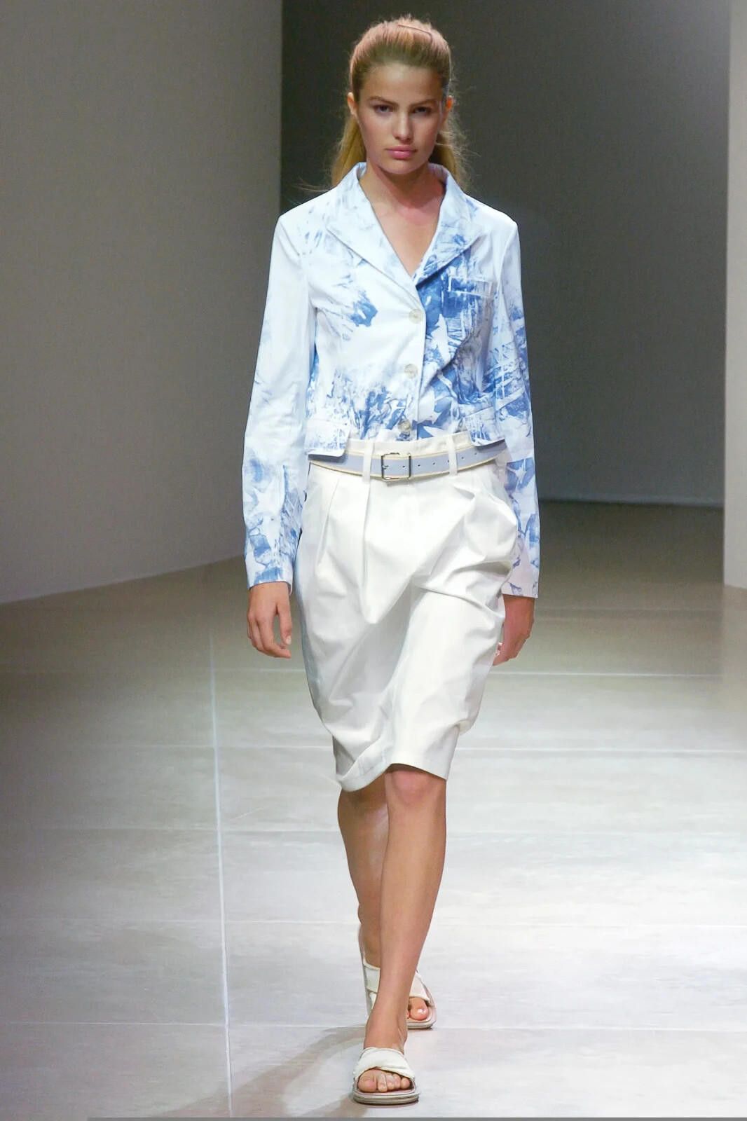 Jil Sander S/S 2005 Jil Sander by Raf Simons Runway Painted Blazer Size L / US 10 / IT 46 - 1 Thumbnail