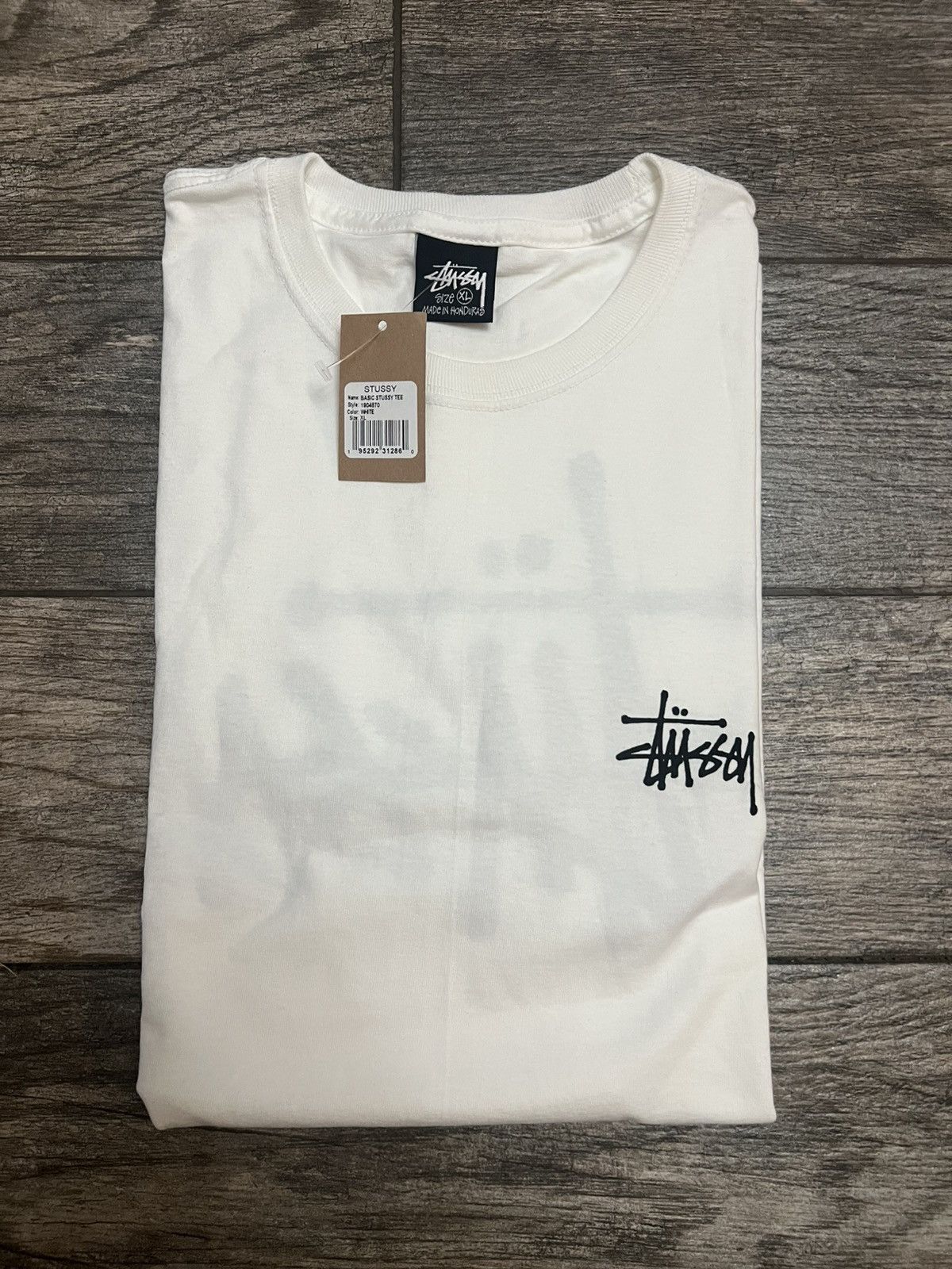Stussy Stussy Basic Tee White (Size XL) Size US XL / EU 56 / 4 - 1 Thumbnail