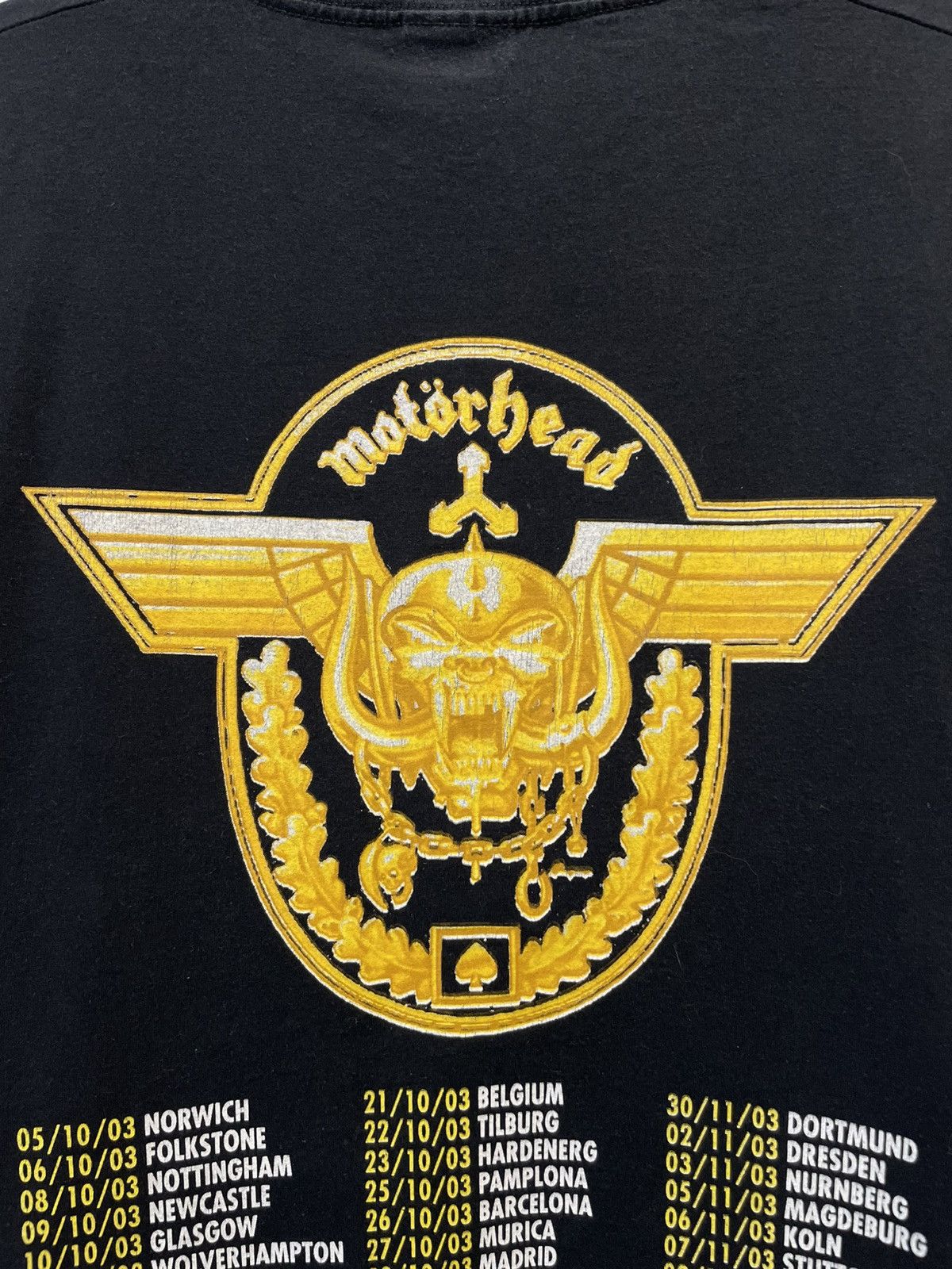 Band Tees × Vintage Vintage 2003 Motorhead Tour Merchandise Merch T-Shirt Tee Size US XL / EU 56 / 4 - 14 Thumbnail