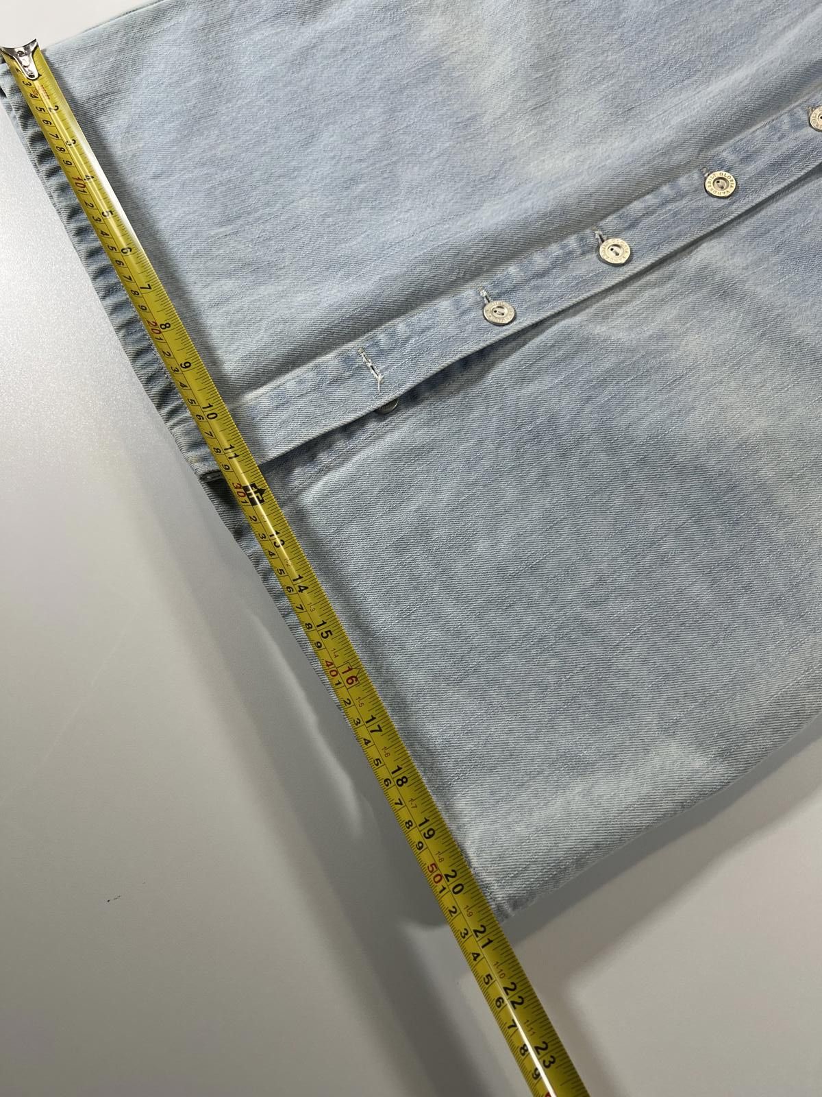 Unknown London Vintage Gloria Vanderbilt Light Blue Denim Skirt Size 34" / US 12 / IT 48 - 6 Thumbnail