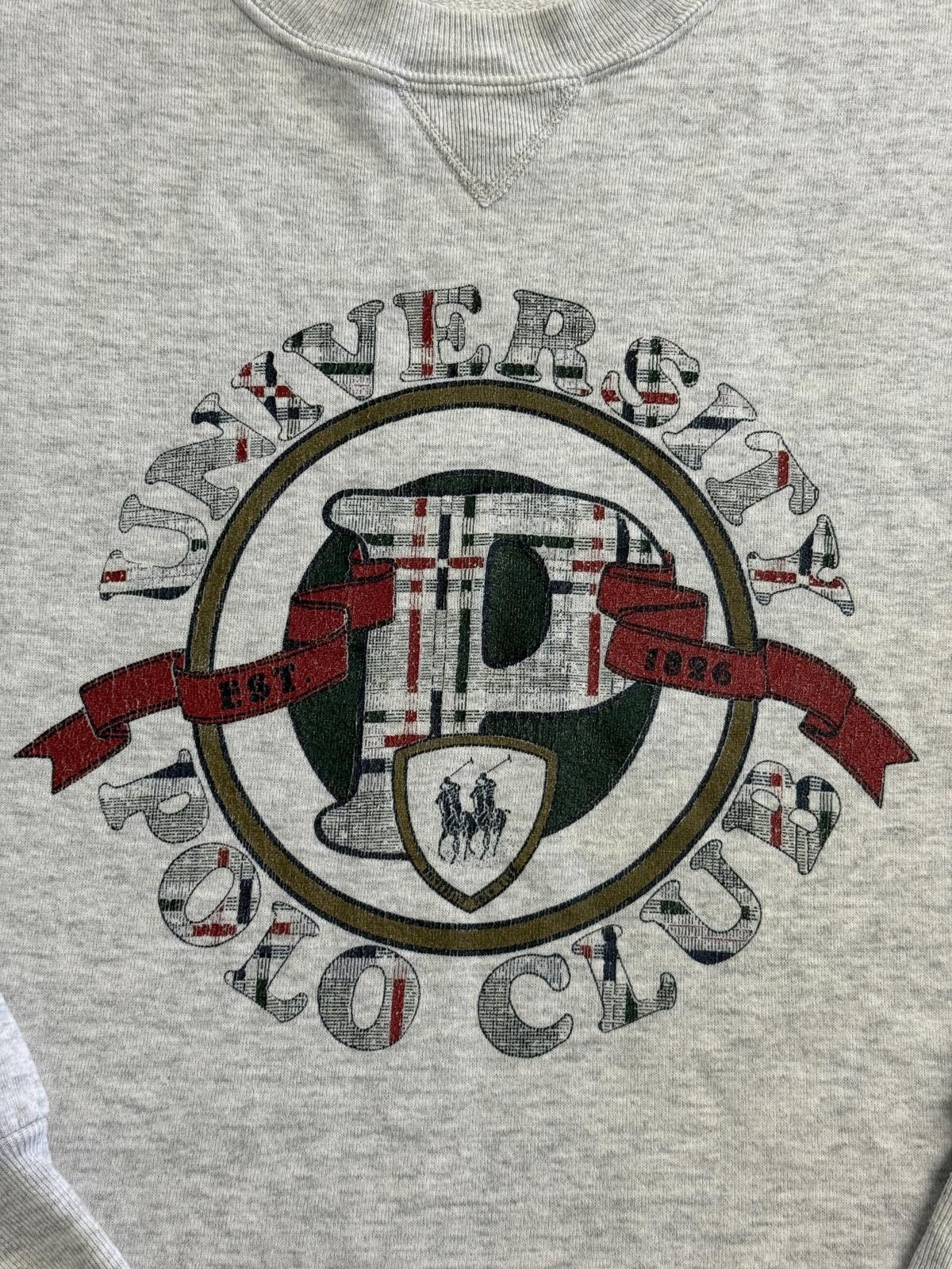 Russell Athletic Vintage University Polo Club Gray Crew Russel Made in USA XL Size US XL / EU 56 / 4 - 4 Thumbnail