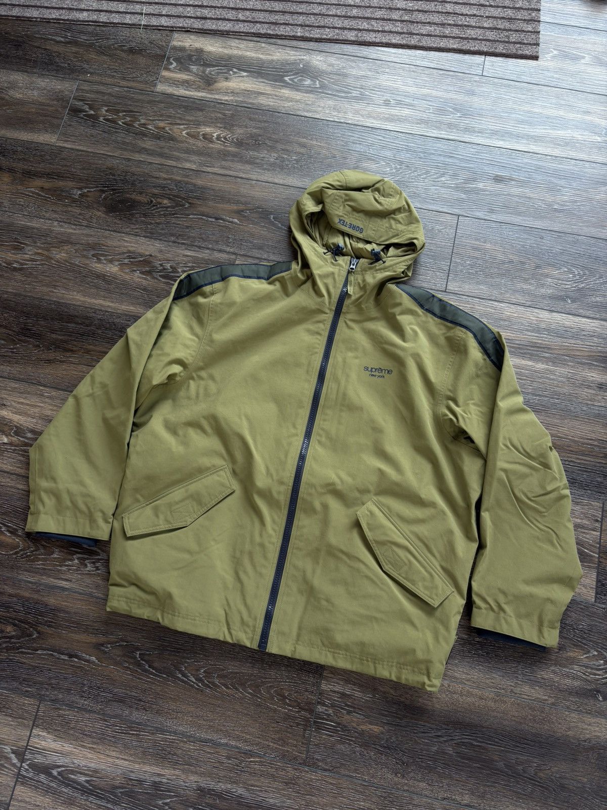Supreme Supreme Gore-tex Stripe Hooded Jacket | Grailed