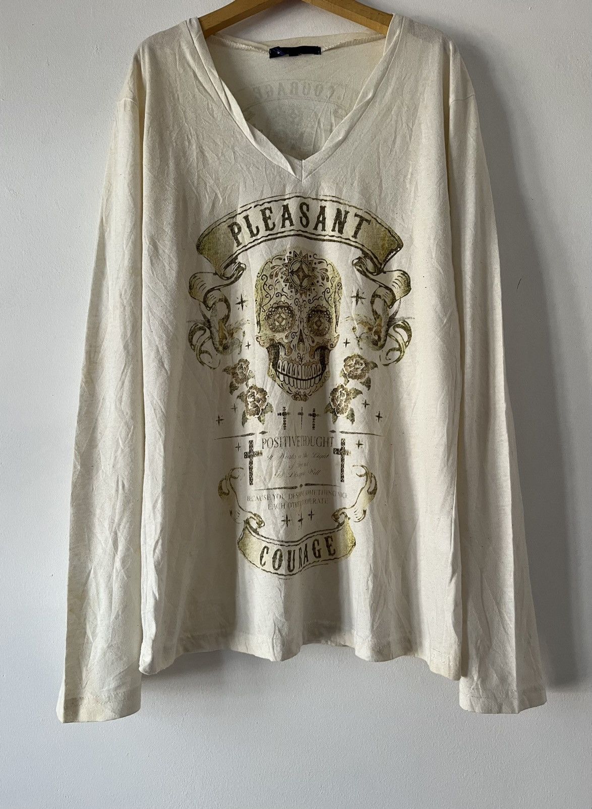 semanticdesign Vintage Semantic Design Courage Skull Big Logo Long Sleeve Size US M / EU 48-50 / 2 - 2 Thumbnail