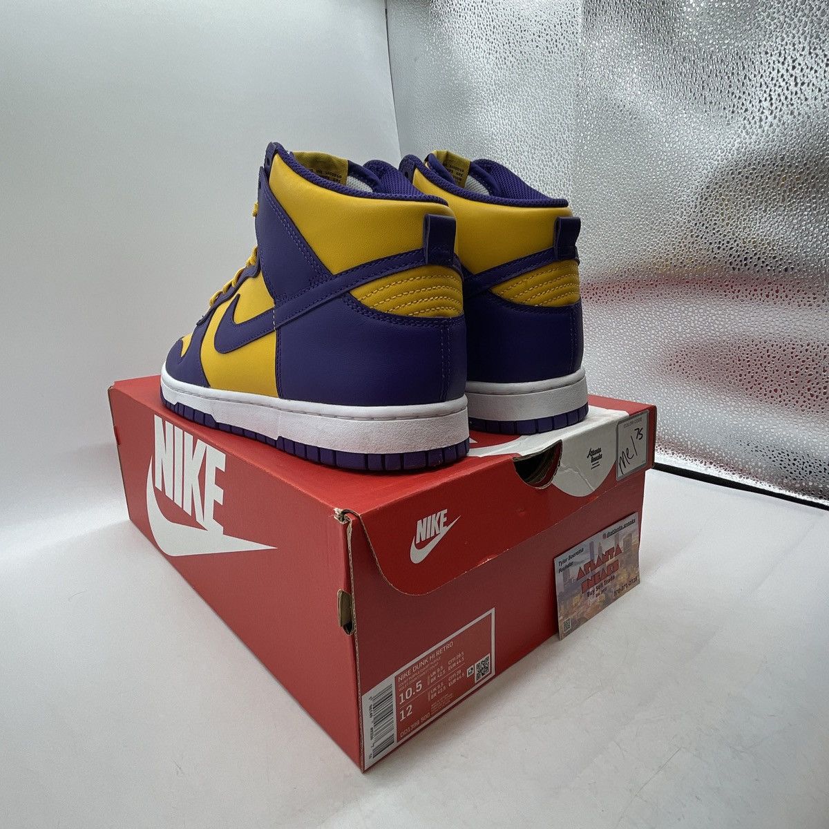 Nike Dunk high lakers Size US 10.5 / EU 43-44 - 4 Thumbnail
